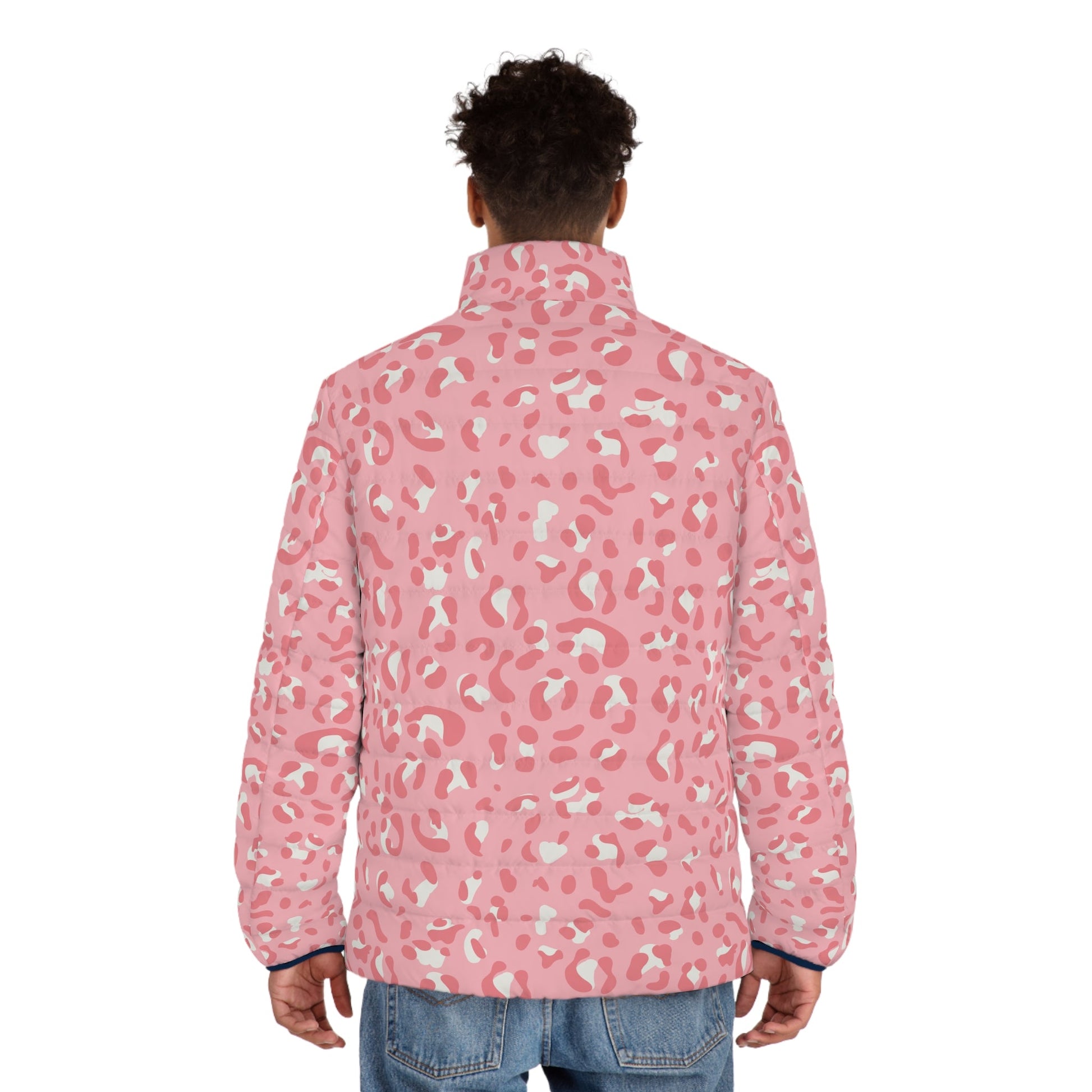 JAKKOUTTHEBXX Pink Leopard Print Quilted Puffer Jacket 2025