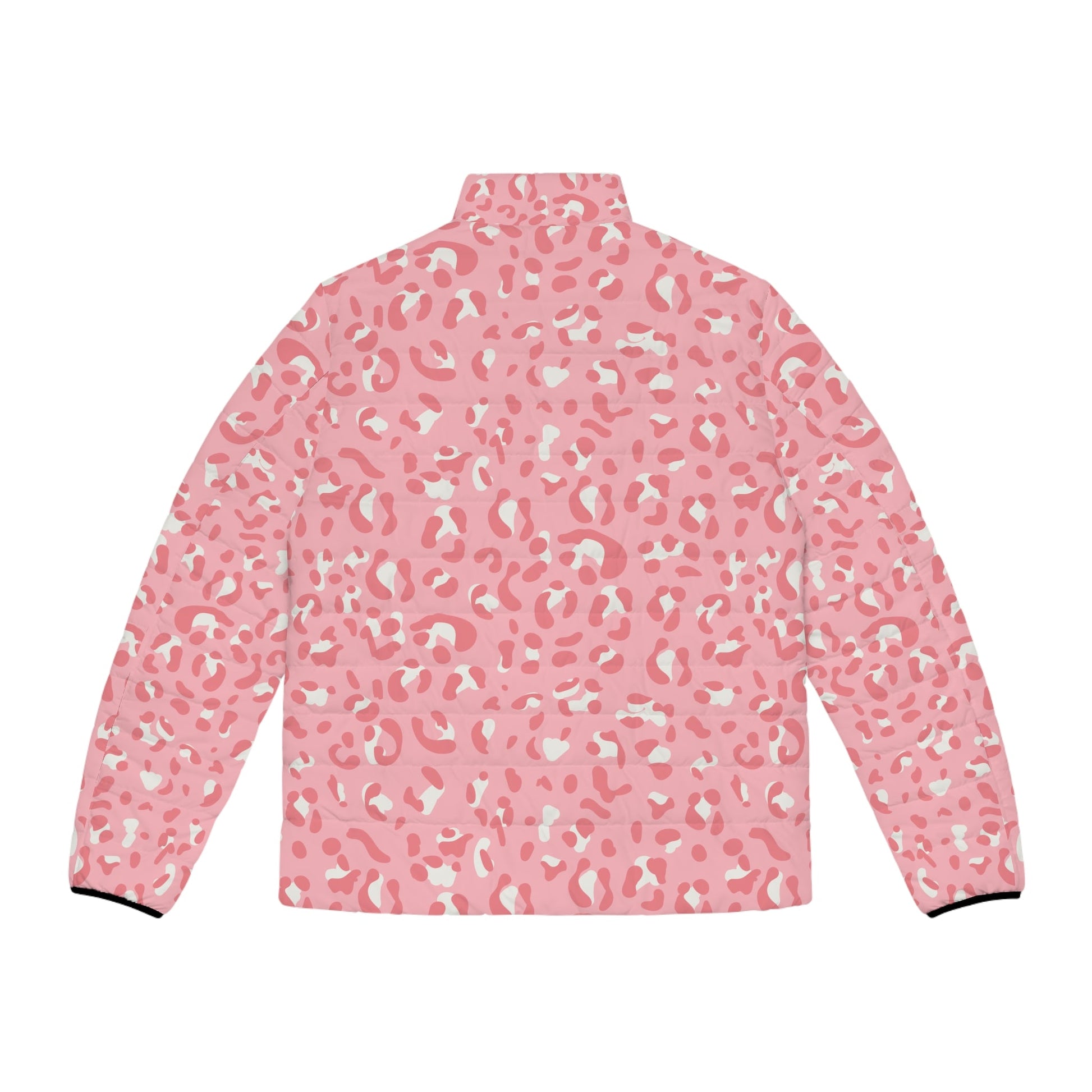 JAKKOUTTHEBXX Pink Leopard Print Quilted Puffer Jacket 2025