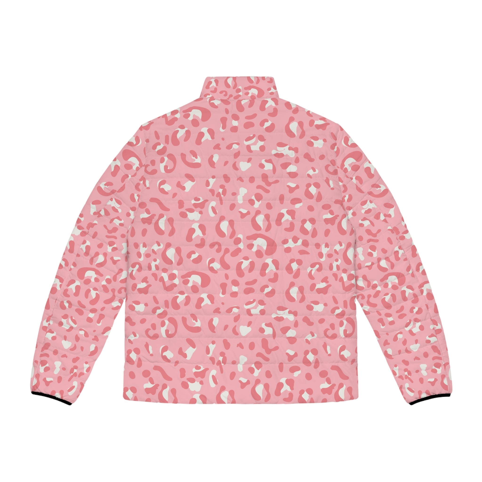 JAKKOUTTHEBXX Pink Leopard Print Quilted Puffer Jacket 2025