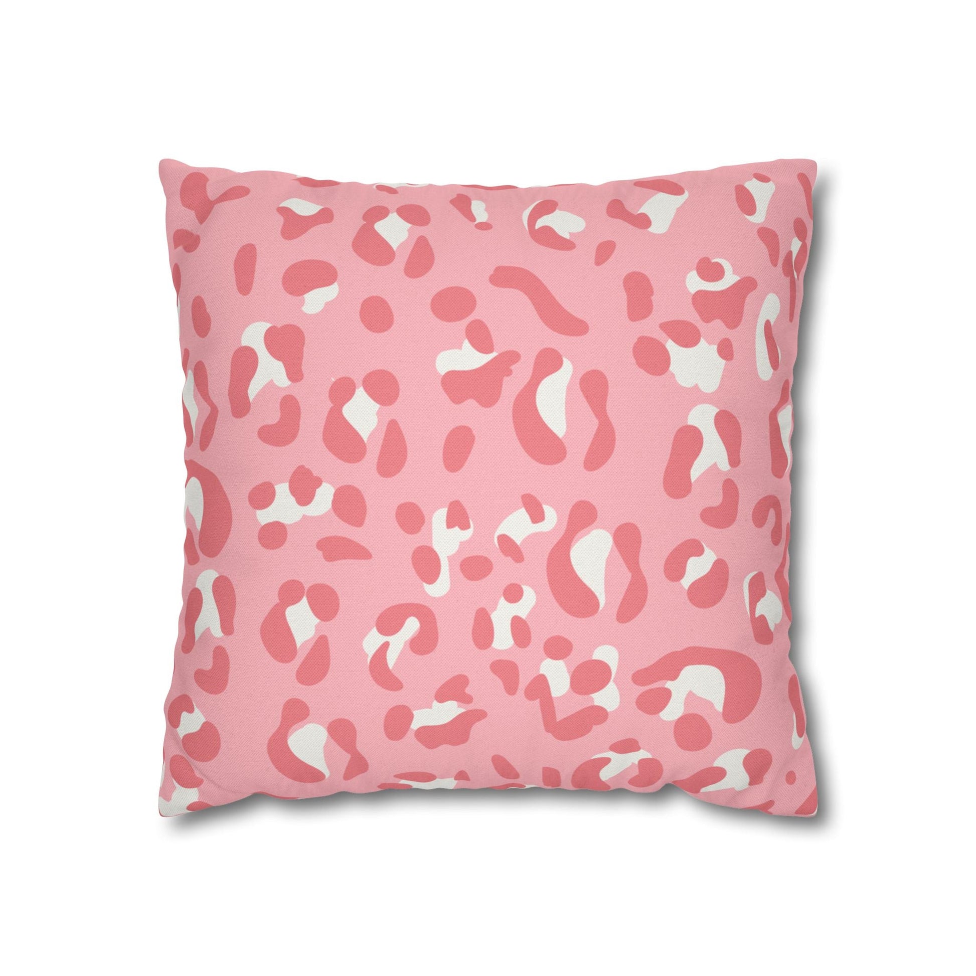 Pink Leopard Print Throw Pillow, Artsulli - Art is Long, Life is Short, Home Decor, Size, 16" × 16", , , , , 48259466416681993129
