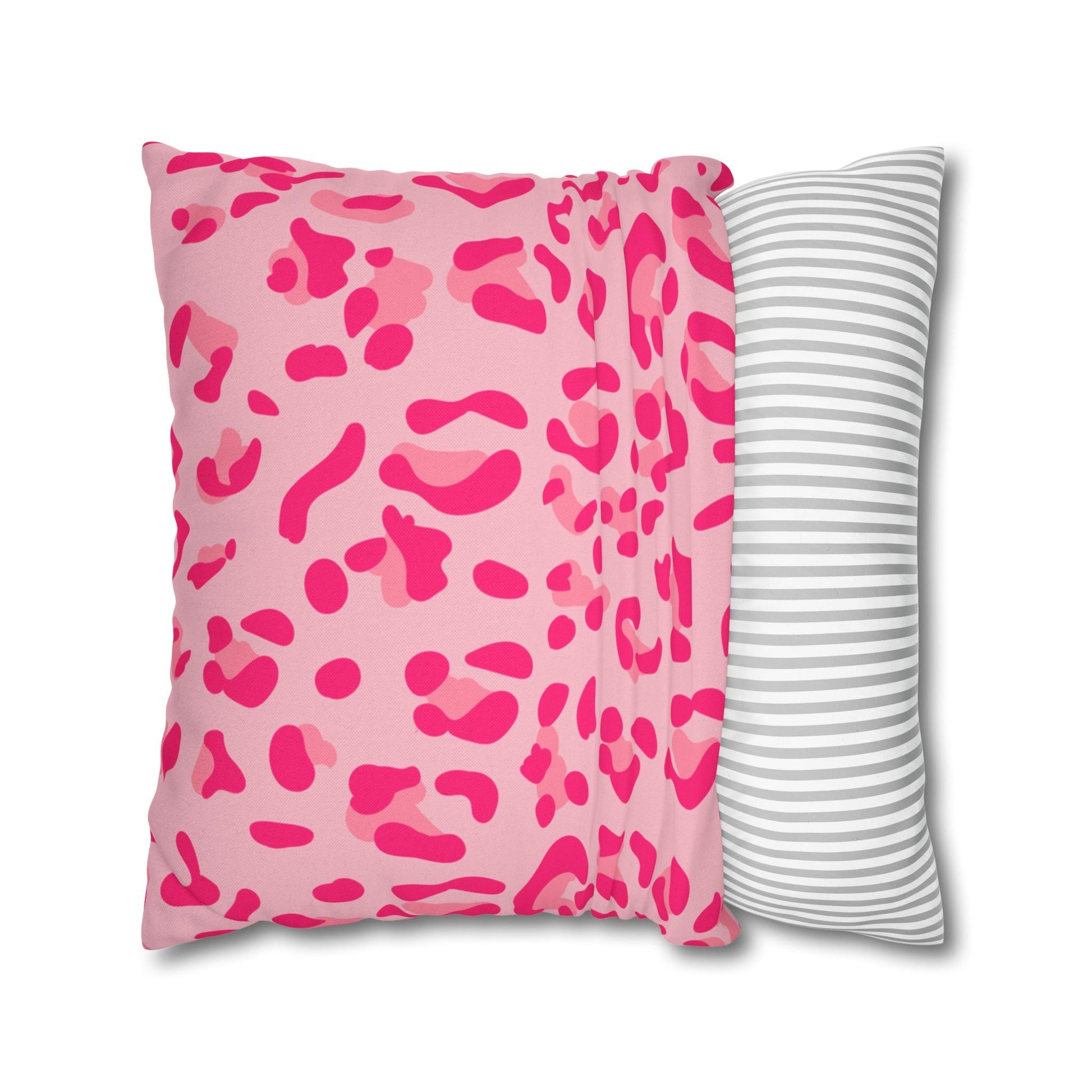 Pink Leopard Print Throw Pillow, Artsulli - Art is Long, Life is Short, Home Decor, , , , , , , 