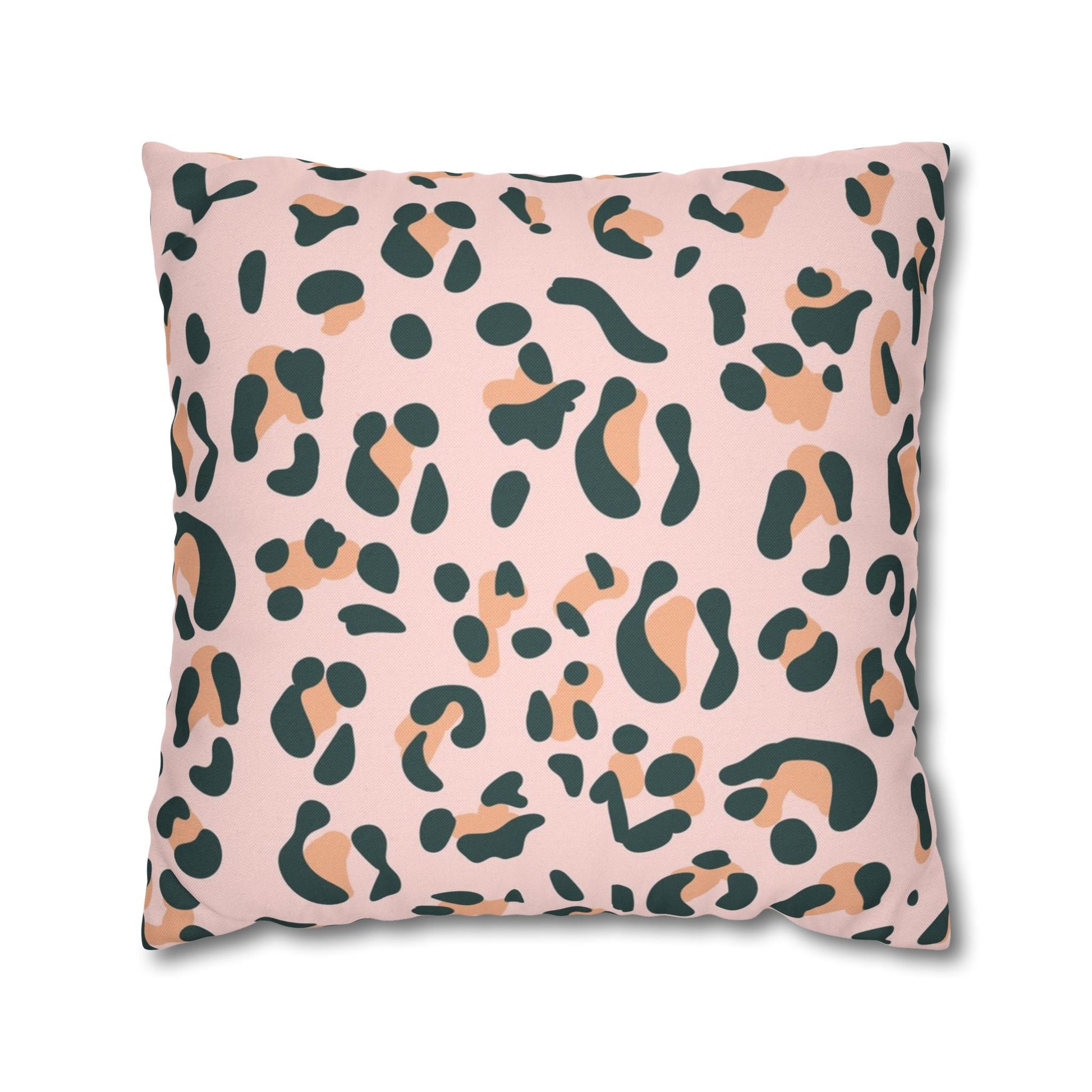 Pink Leopard Print Throw Pillow, Artsulli - Art is Long, Life is Short, Home Decor, Size, 20" × 20", , , , , 11577759823223599184