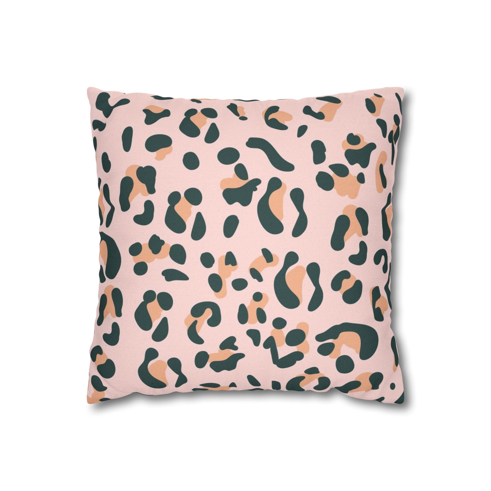 Pink Leopard Print Throw Pillow, Artsulli - Art is Long, Life is Short, Home Decor, Size, 14" × 14", , , , , 33266560188338767155