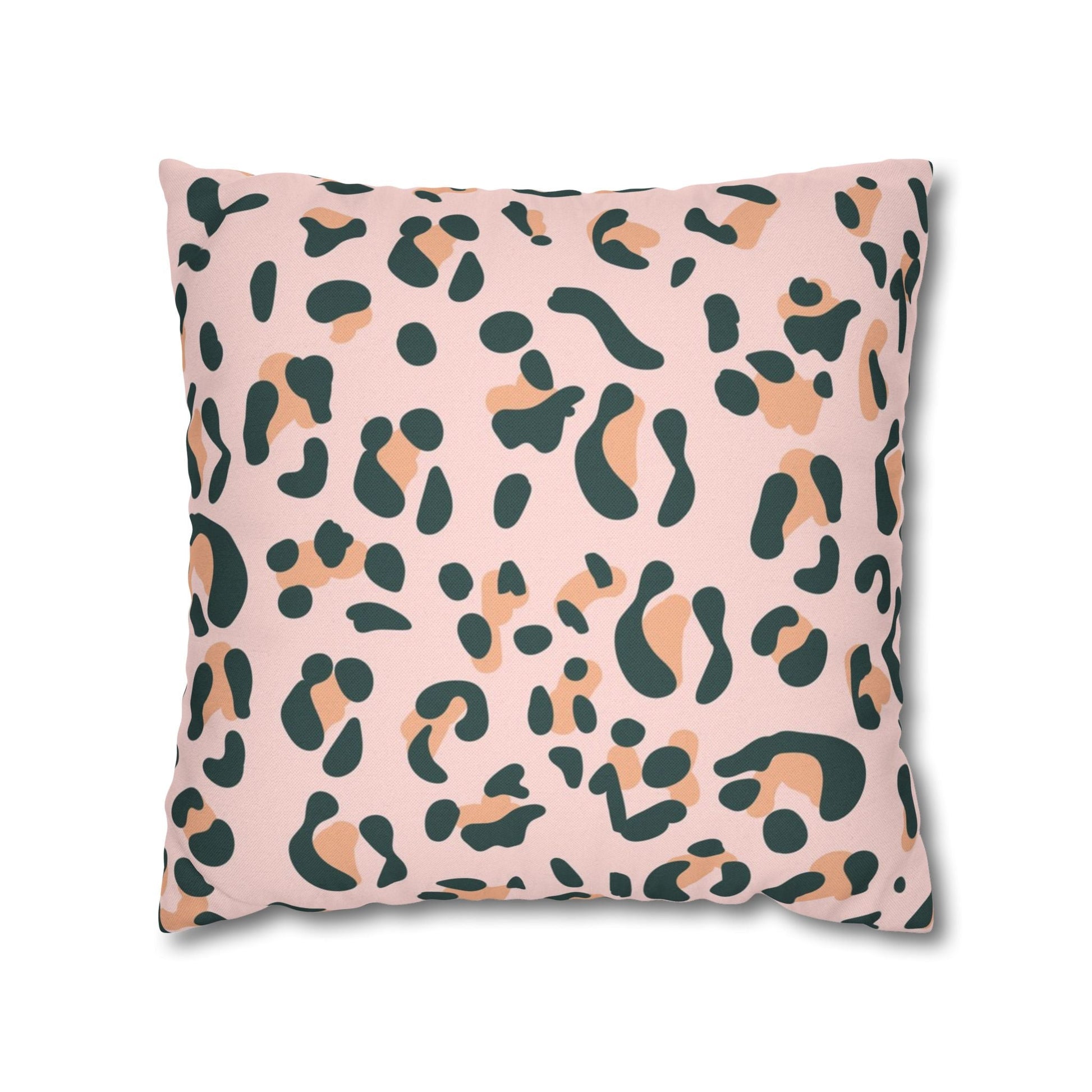 Pink Leopard Print Throw Pillow, Artsulli - Art is Long, Life is Short, Home Decor, Size, 18" × 18", , , , , 17097628481105967480
