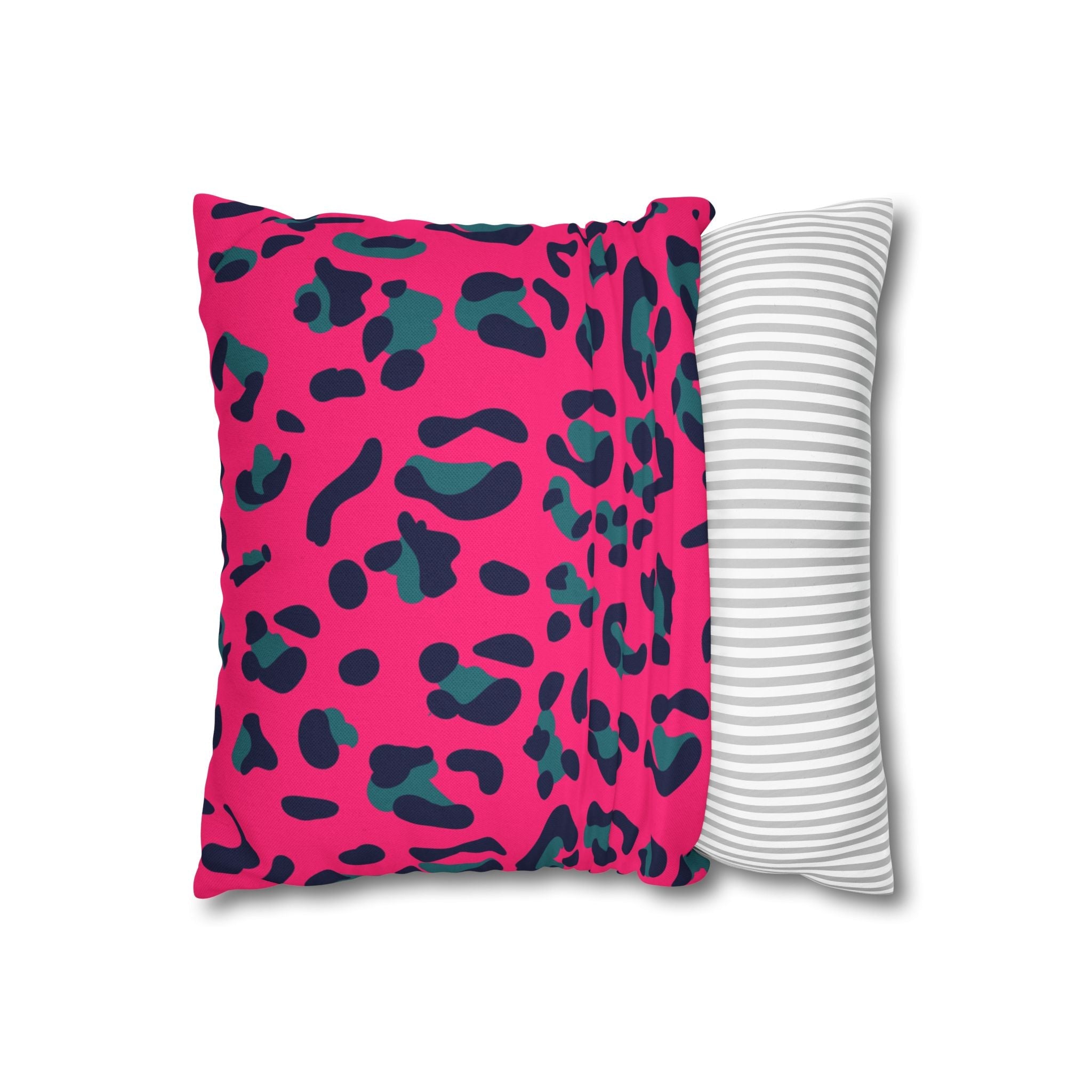 Pink Leopard Print Throw Pillow, Artsulli - Art is Long, Life is Short, Home Decor, , , , , , , 