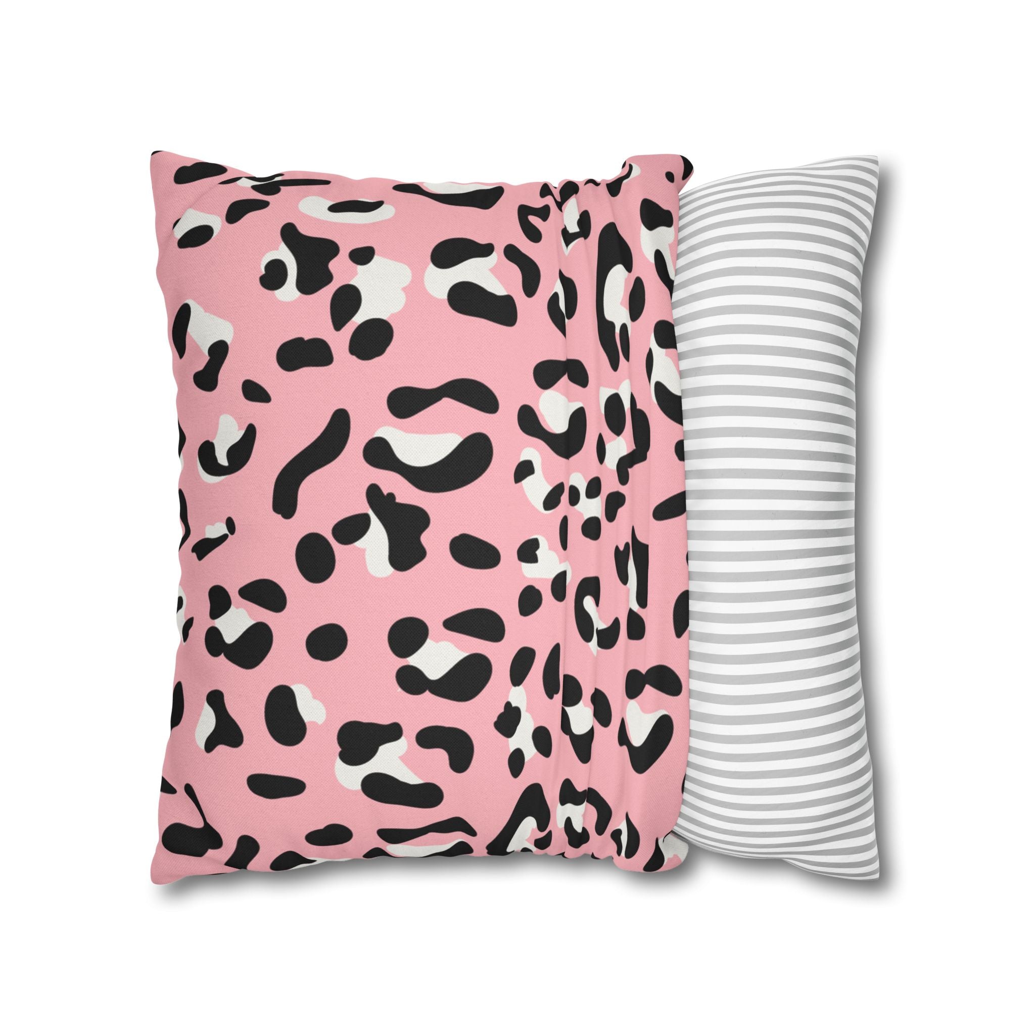 Pink Leopard Print Throw Pillow, Artsulli - Art is Long, Life is Short, Home Decor, , , , , , , 