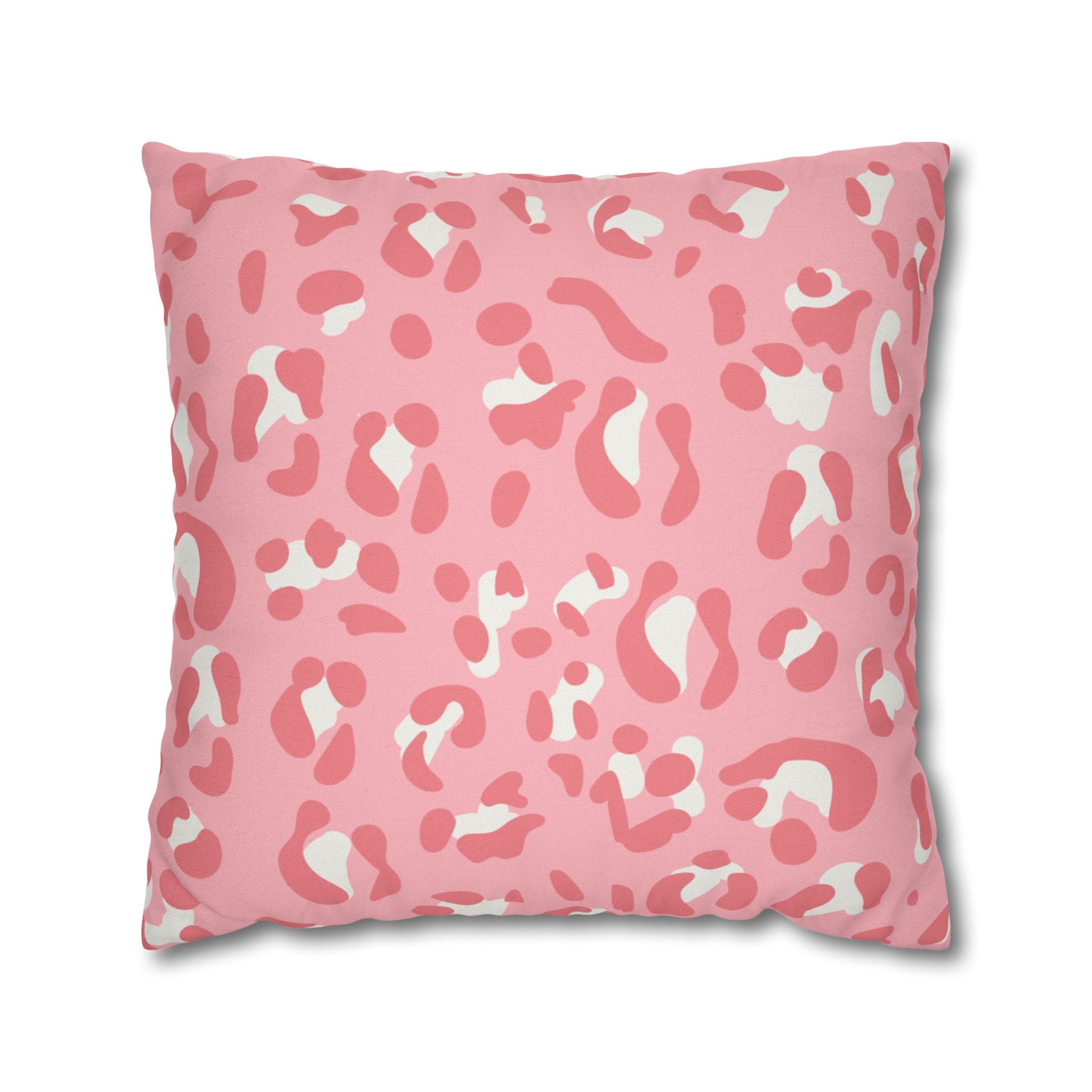 Pink Leopard Print Throw Pillow, Artsulli - Art is Long, Life is Short, Home Decor, Size, 20" × 20", , , , , 98234451612169676379