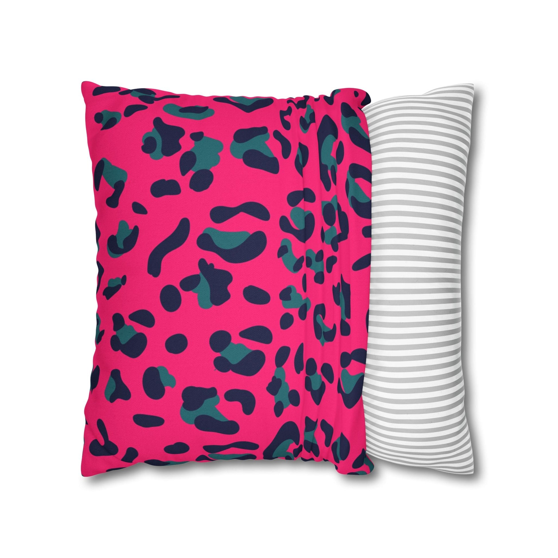 Pink Leopard Print Throw Pillow, Artsulli - Art is Long, Life is Short, Home Decor, , , , , , , 