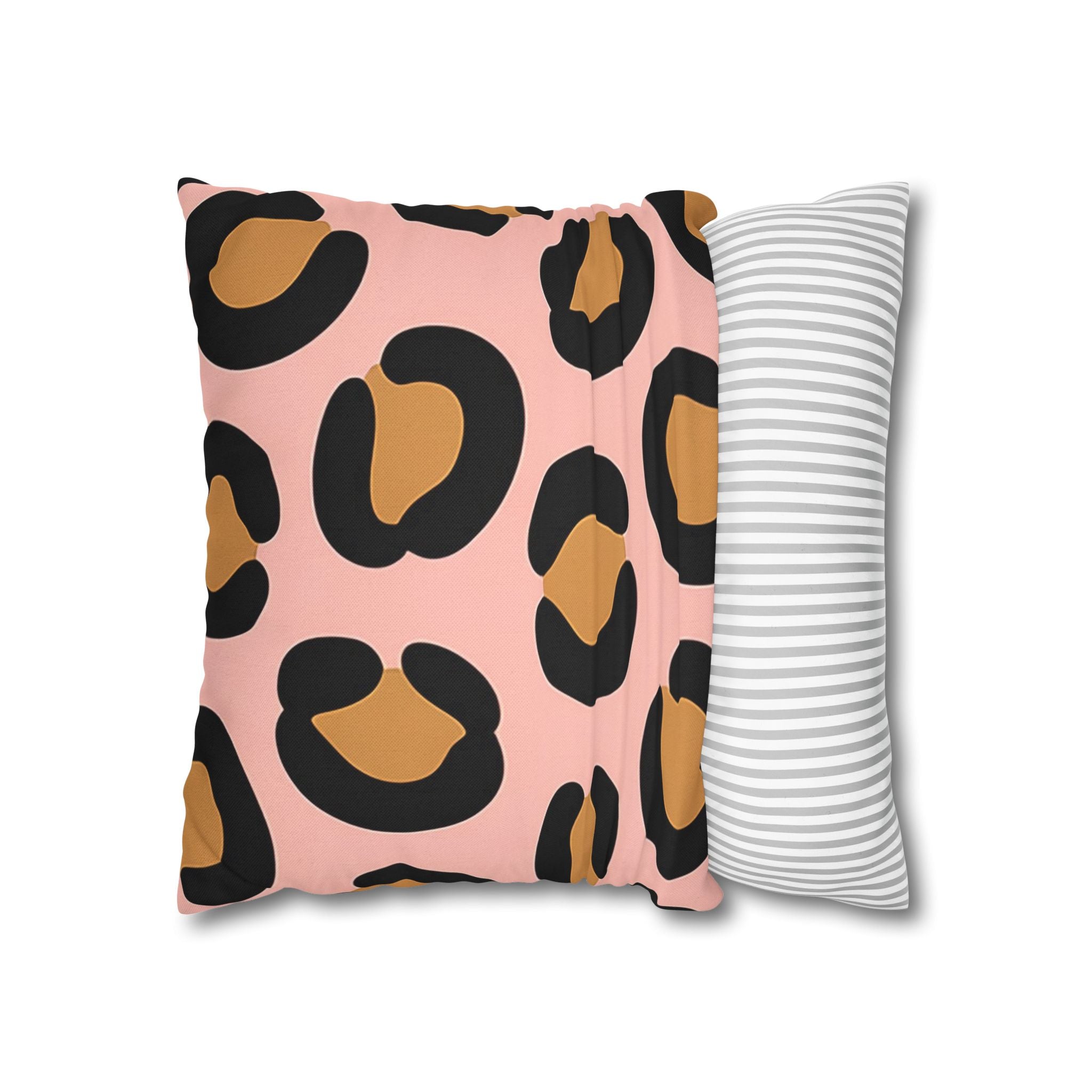 Pink Leopard Print Throw Pillow, Artsulli - Art is Long, Life is Short, Home Decor, , , , , , , 