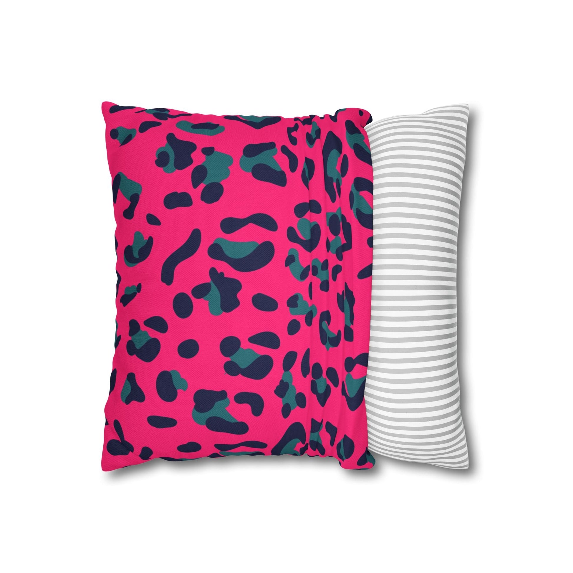 Pink Leopard Print Throw Pillow, Artsulli - Art is Long, Life is Short, Home Decor, , , , , , , 