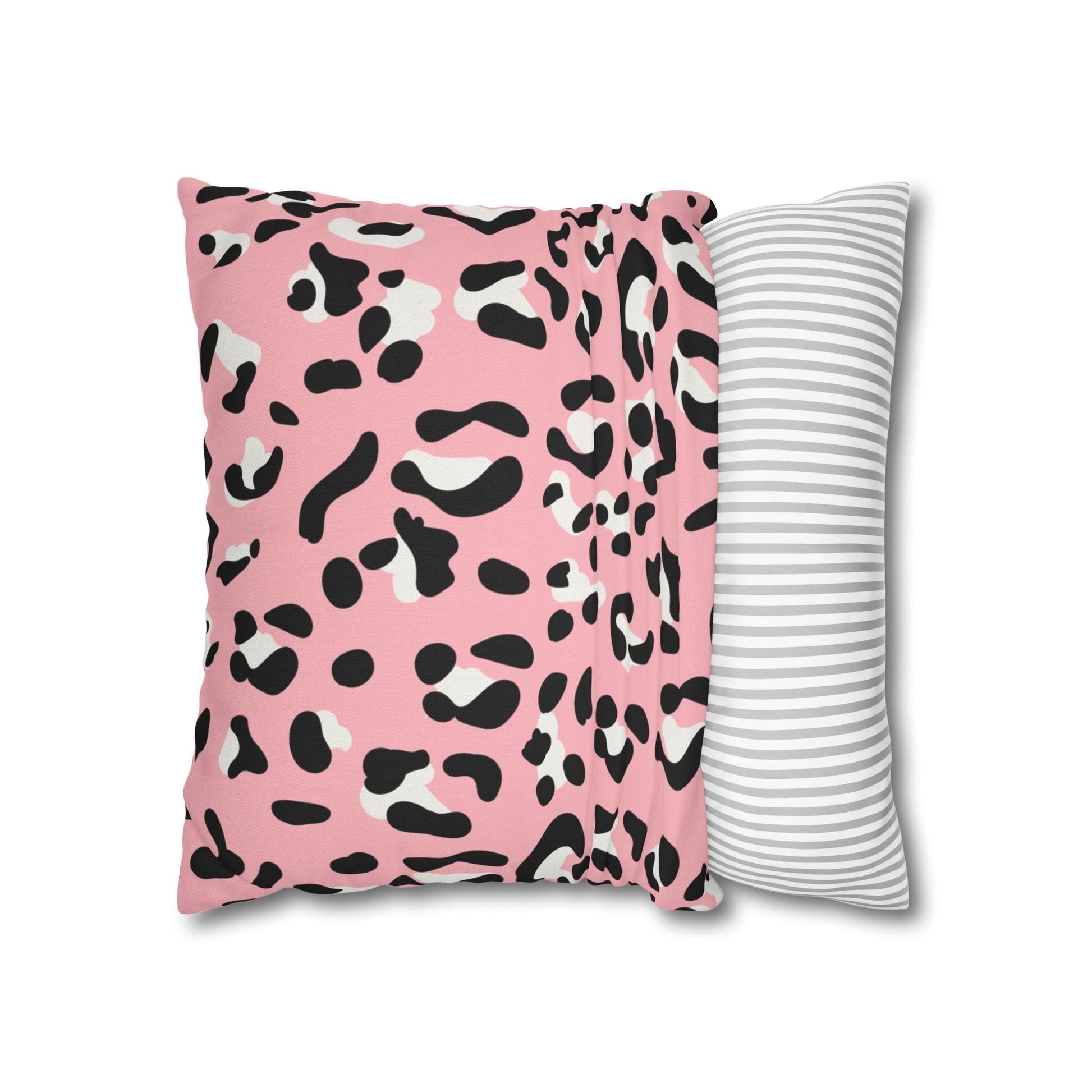 Pink Leopard Print Throw Pillow, Artsulli - Art is Long, Life is Short, Home Decor, , , , , , , 