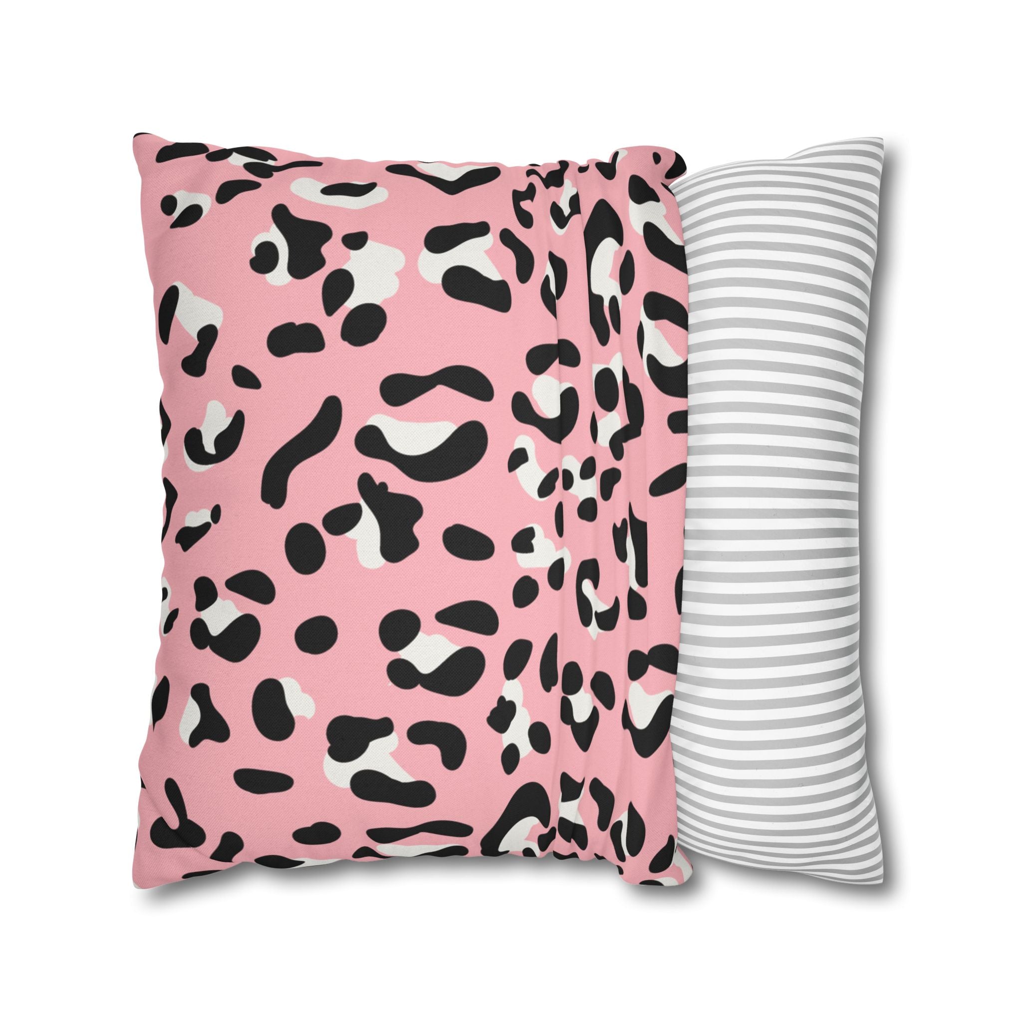 Pink Leopard Print Throw Pillow, Artsulli - Art is Long, Life is Short, Home Decor, , , , , , , 