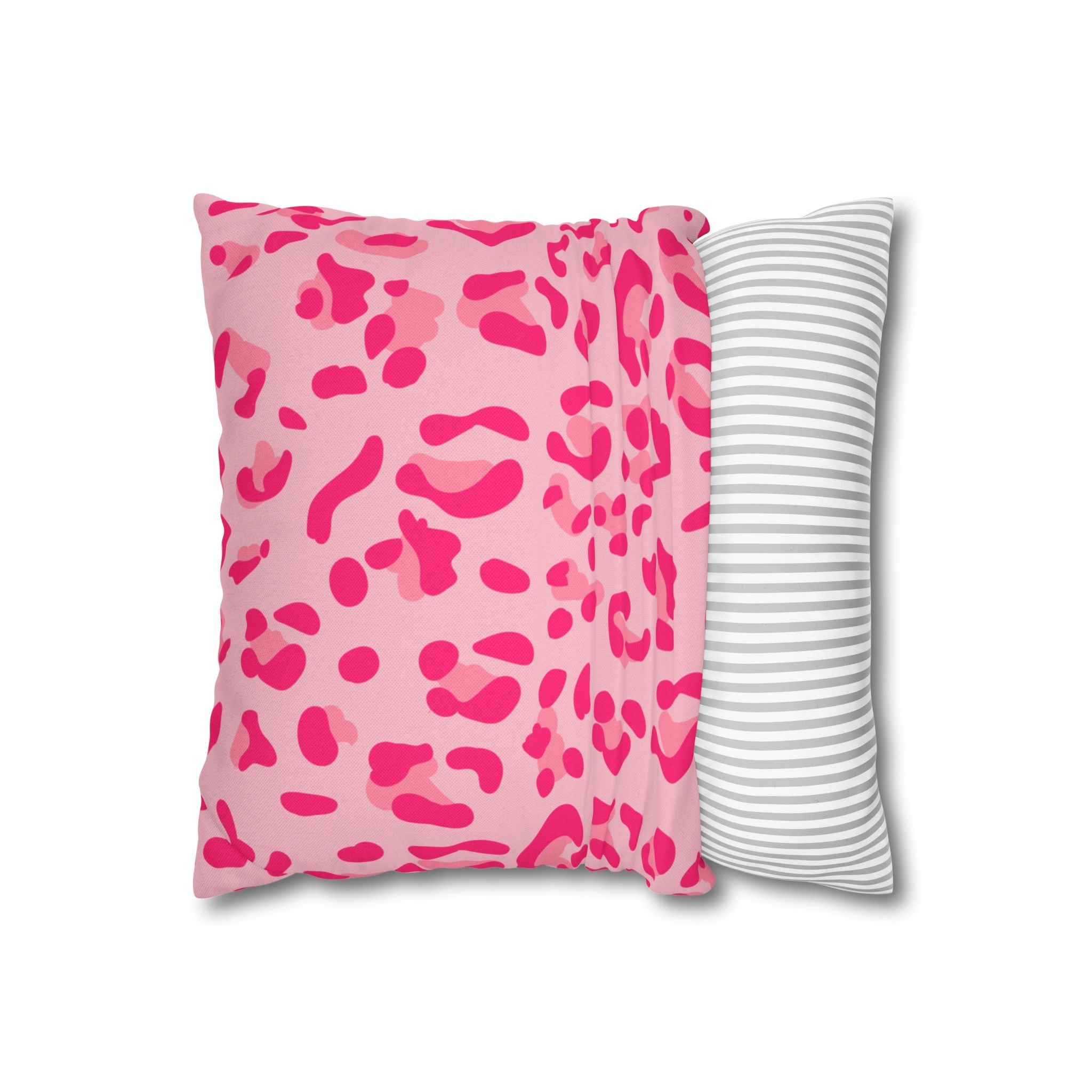 Pink Leopard Print Throw Pillow, Artsulli - Art is Long, Life is Short, Home Decor, , , , , , , 