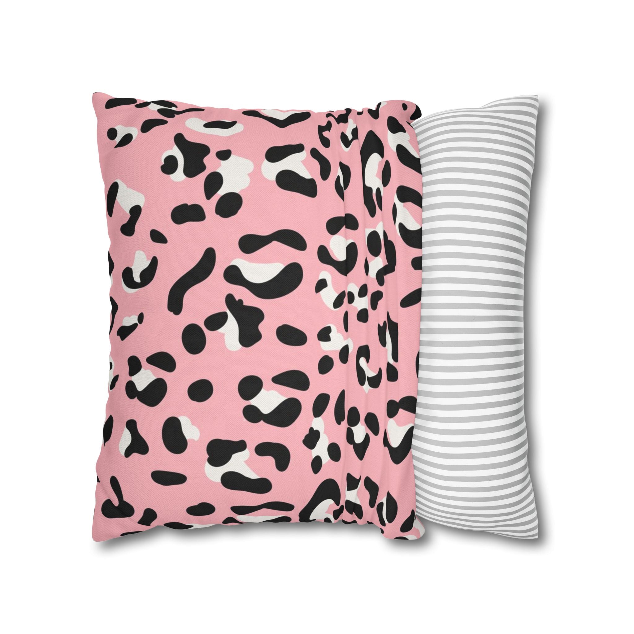 Pink Leopard Print Throw Pillow, Artsulli - Art is Long, Life is Short, Home Decor, , , , , , , 