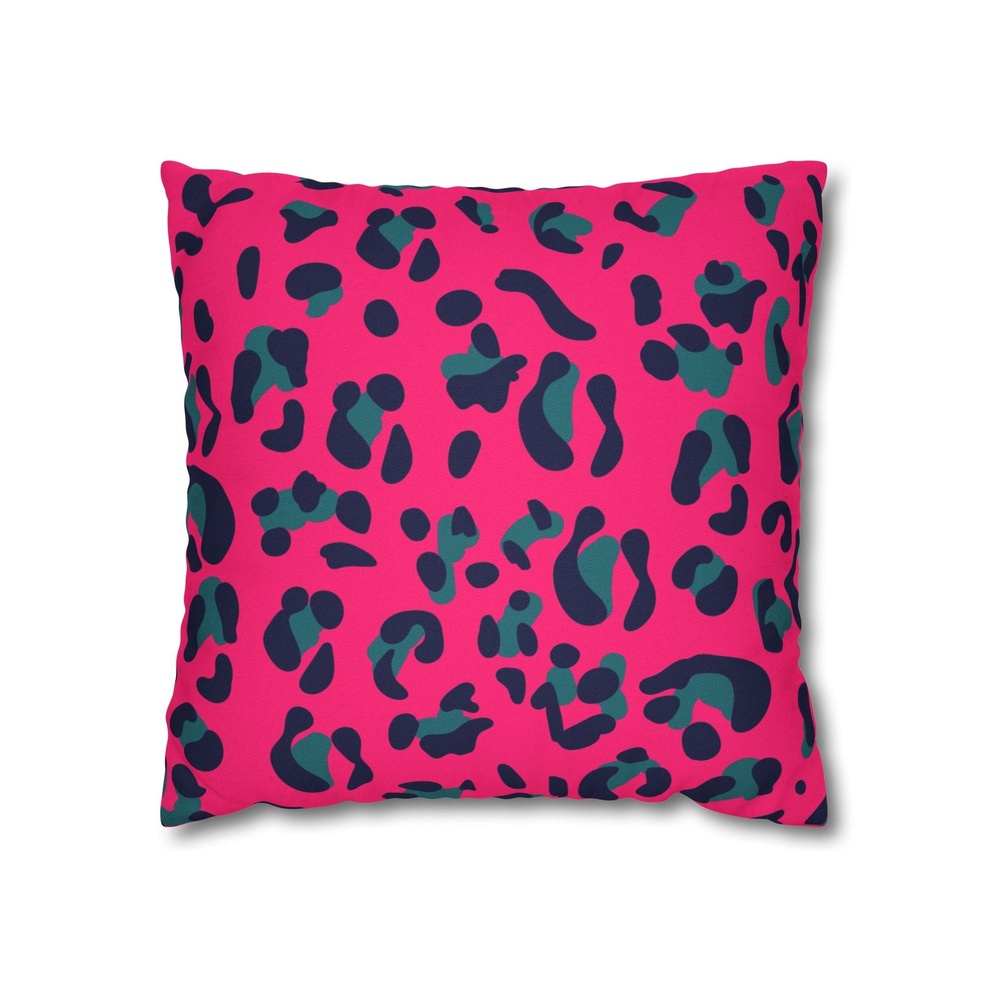Pink Leopard Print Throw Pillow, Artsulli - Art is Long, Life is Short, Home Decor, Size, 16" × 16", , , , , 85903152390343336936