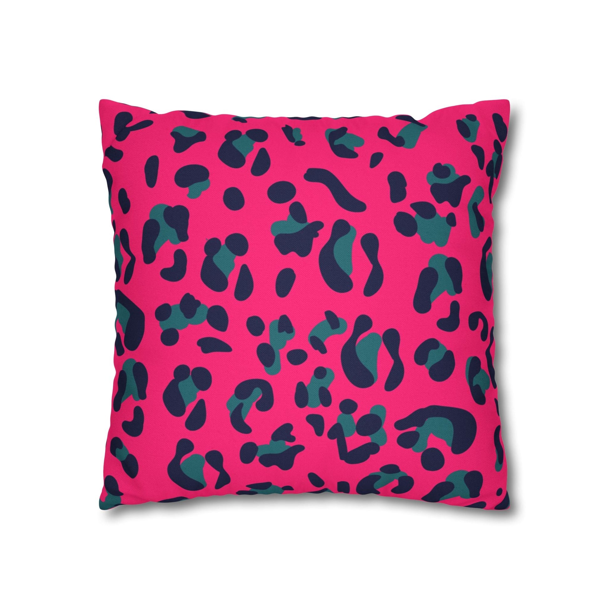 Pink Leopard Print Throw Pillow, Artsulli - Art is Long, Life is Short, Home Decor, , , , , , , 