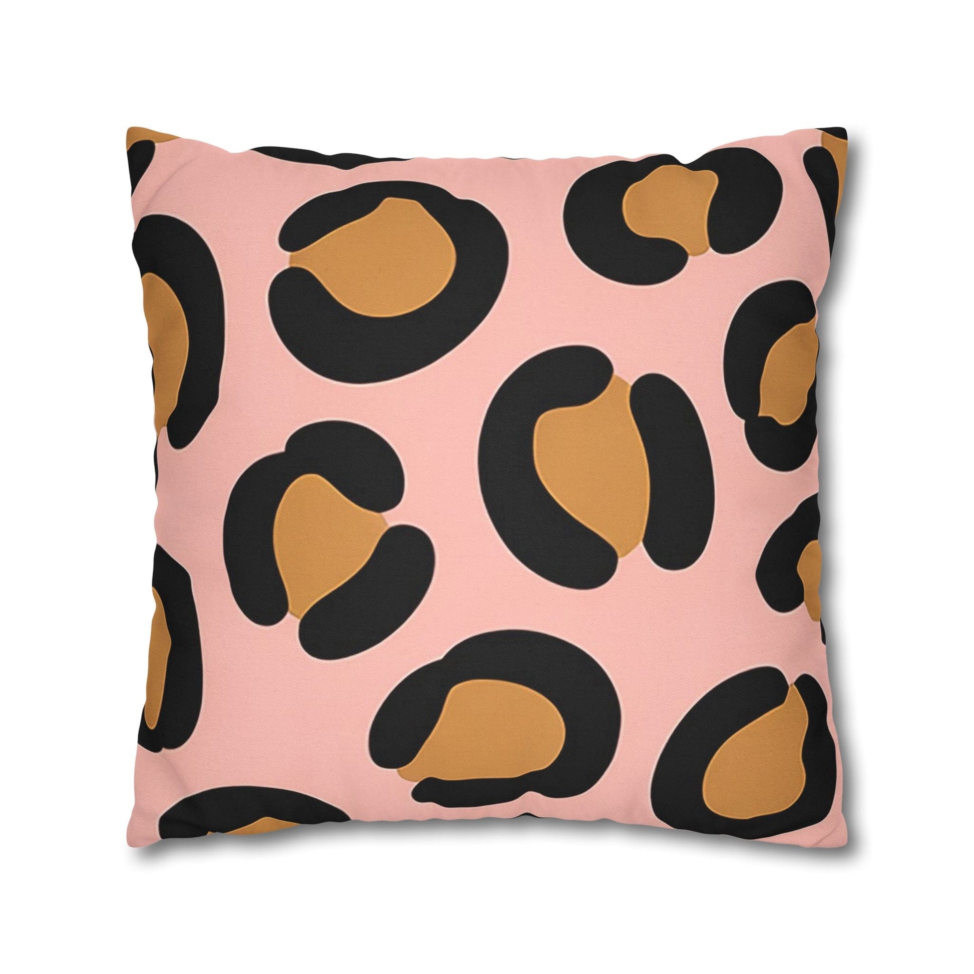 Pink Leopard Print Throw Pillow, Artsulli - Art is Long, Life is Short, Home Decor, , , , , , , 