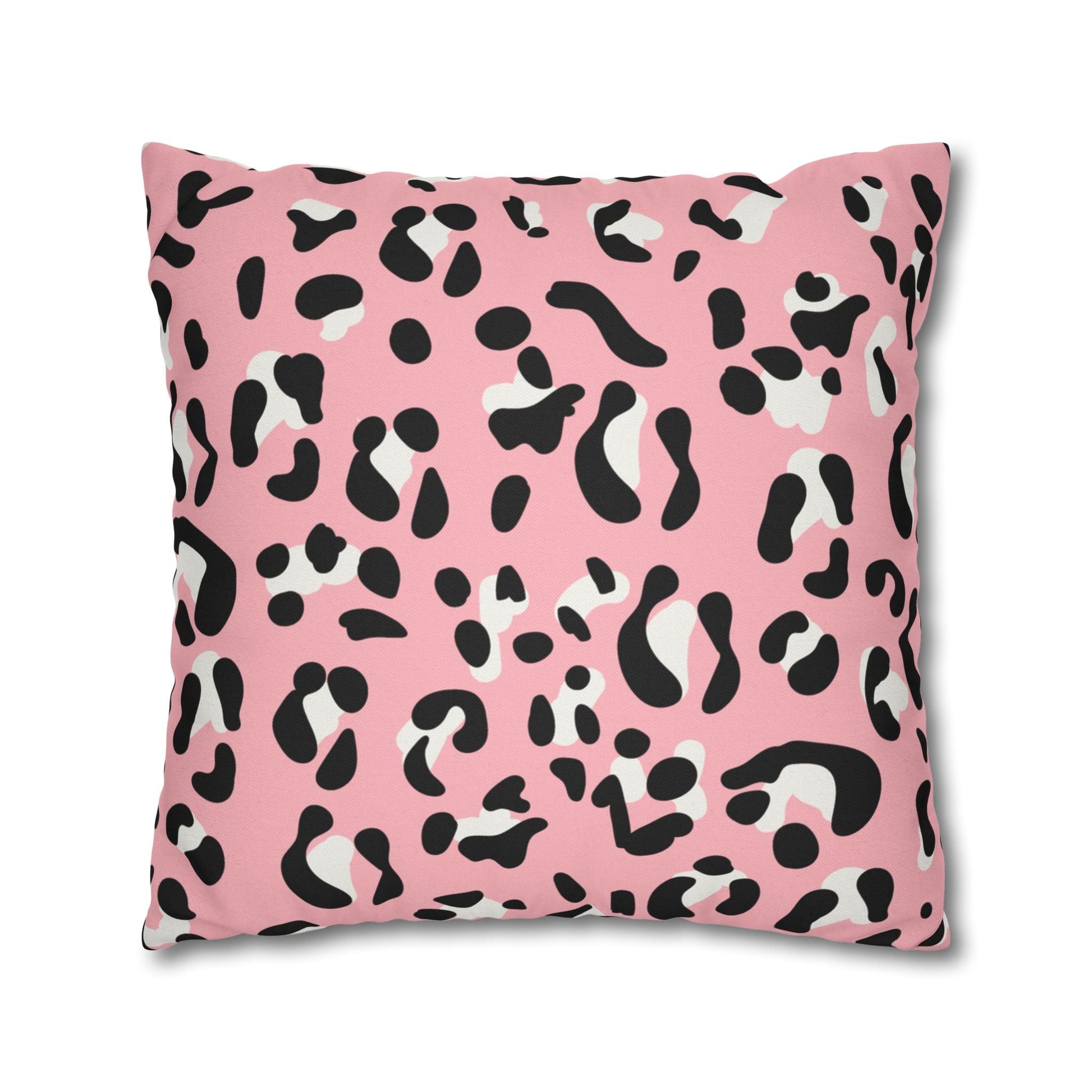 Pink Leopard Print Throw Pillow, Artsulli - Art is Long, Life is Short, Home Decor, , , , , , , 