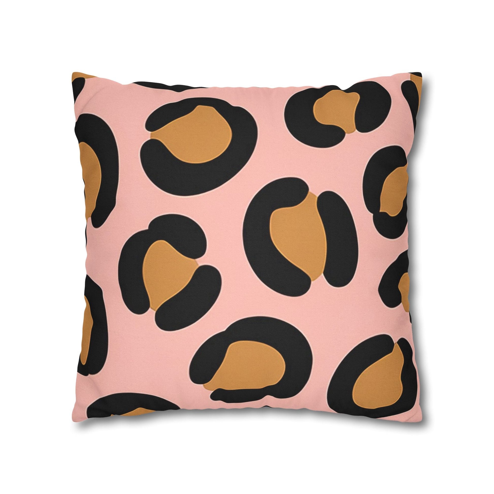 Pink Leopard Print Throw Pillow, Artsulli - Art is Long, Life is Short, Home Decor, , , , , , , 