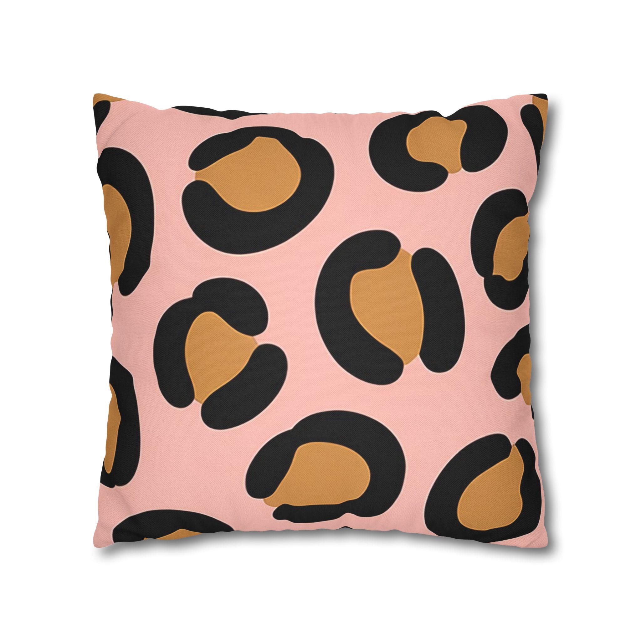 Pink Leopard Print Throw Pillow, Artsulli - Art is Long, Life is Short, Home Decor, , , , , , , 