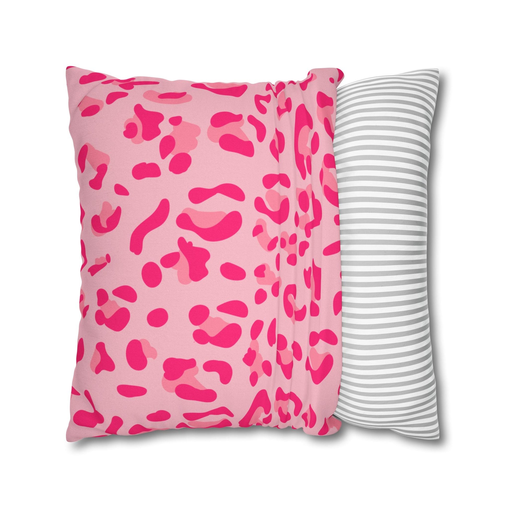 Pink Leopard Print Throw Pillow, Artsulli - Art is Long, Life is Short, Home Decor, , , , , , , 