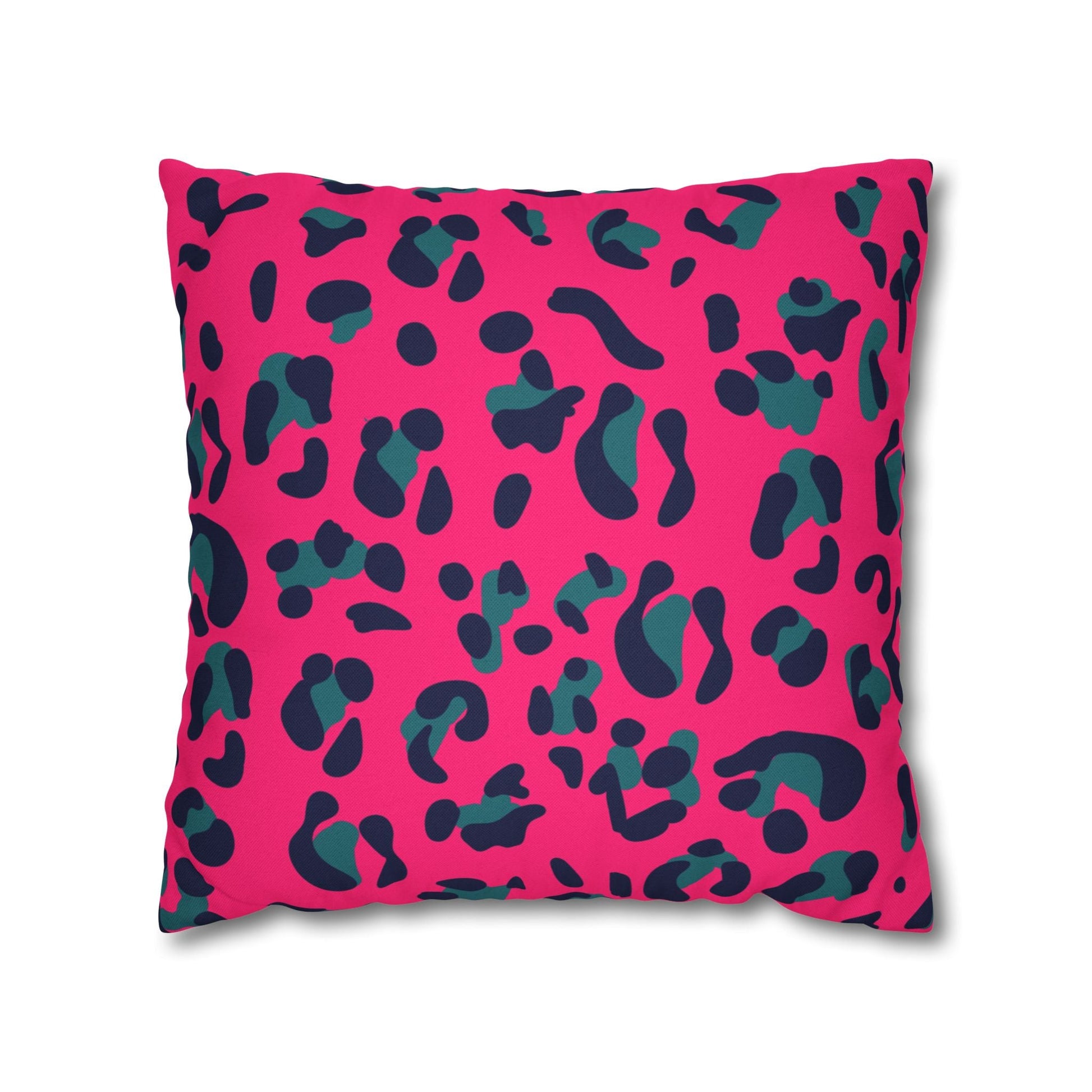 Pink Leopard Print Throw Pillow, Artsulli - Art is Long, Life is Short, Home Decor, Size, 18" × 18", , , , , 22242605296050688518