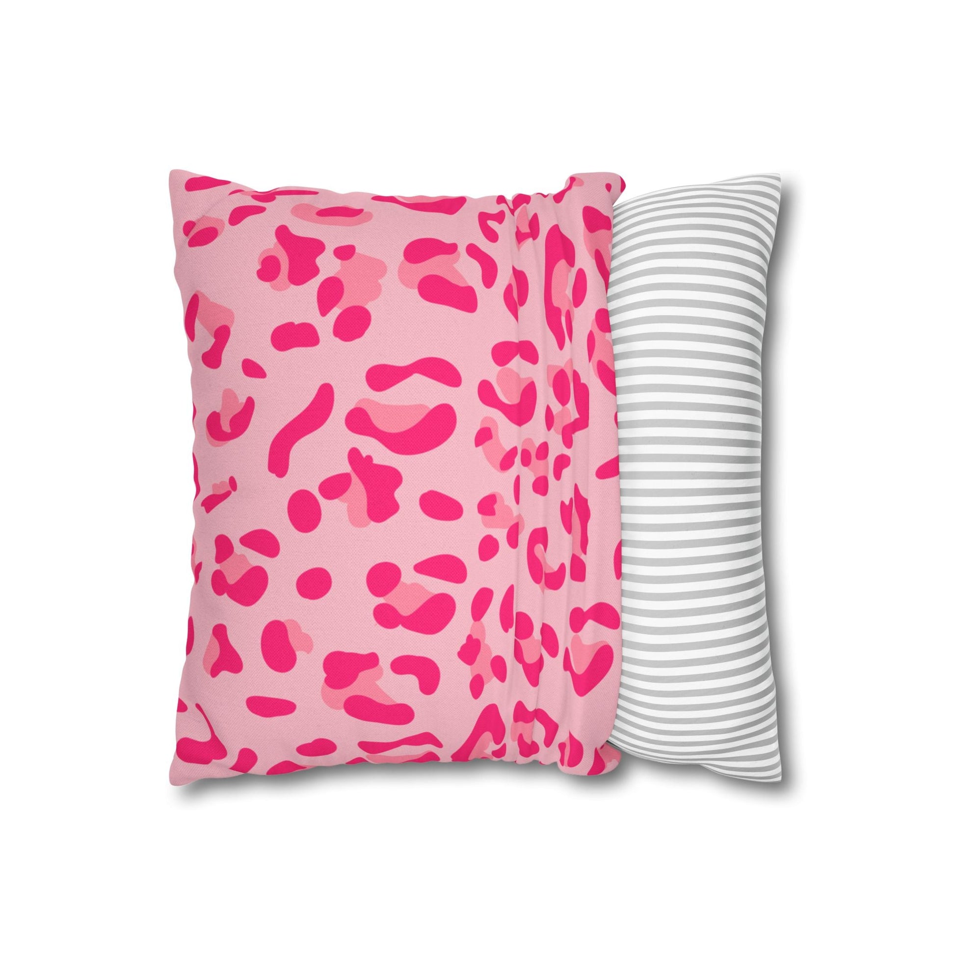 Pink Leopard Print Throw Pillow, Artsulli - Art is Long, Life is Short, Home Decor, , , , , , , 