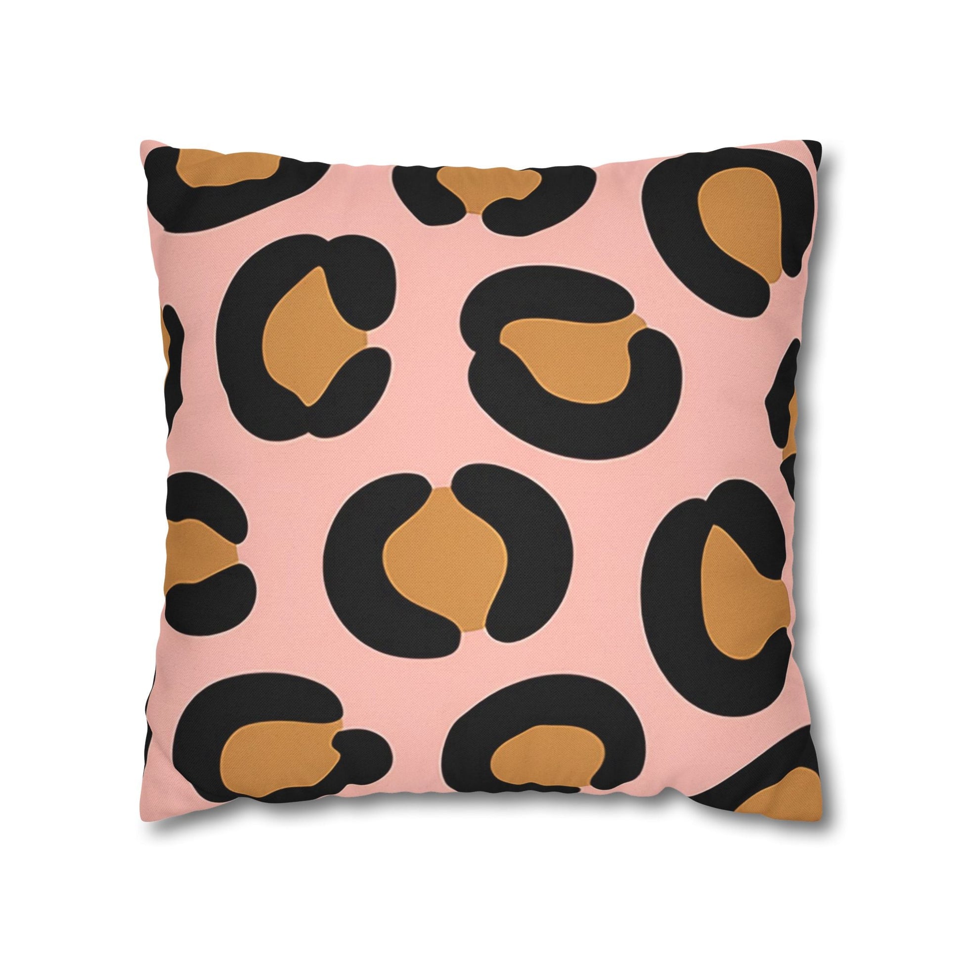 Pink Leopard Print Throw Pillow, Artsulli - Art is Long, Life is Short, Home Decor, Size, 18" × 18", , , , , 96307350948775170412