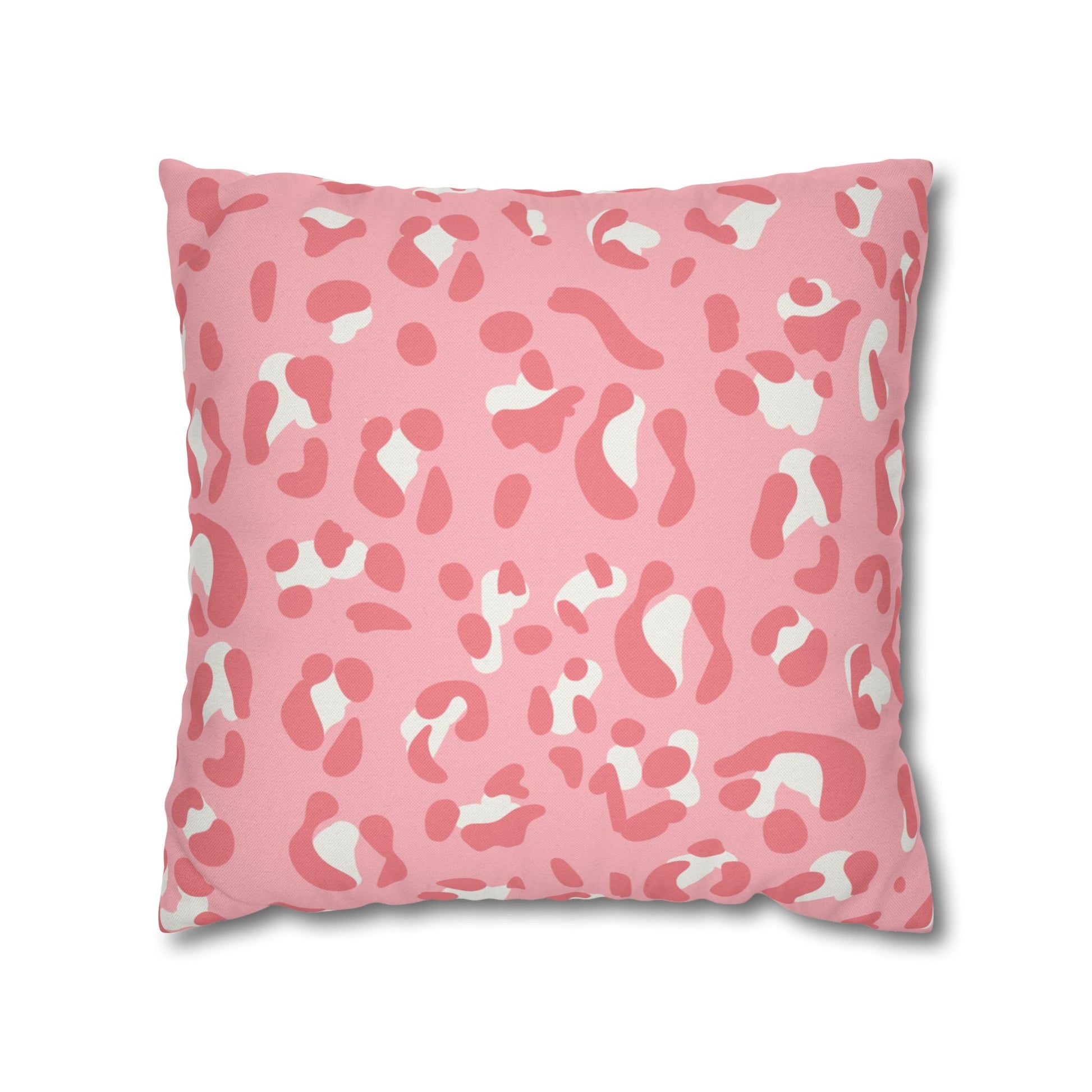 Pink Leopard Print Throw Pillow, Artsulli - Art is Long, Life is Short, Home Decor, Size, 18" × 18", , , , , 24235302592381738768