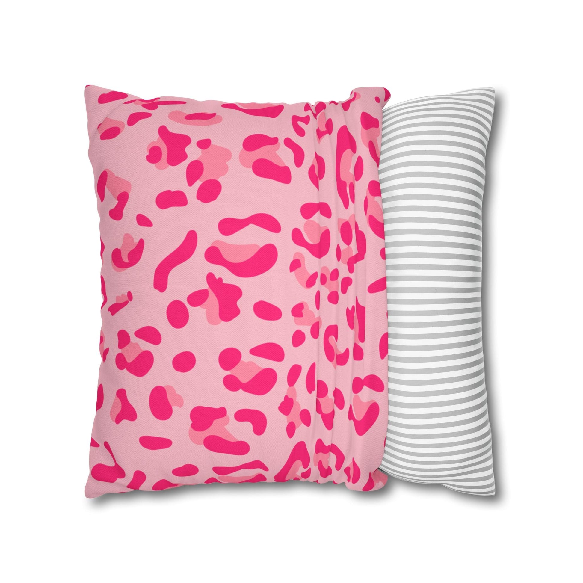 Pink Leopard Print Throw Pillow, Artsulli - Art is Long, Life is Short, Home Decor, , , , , , , 