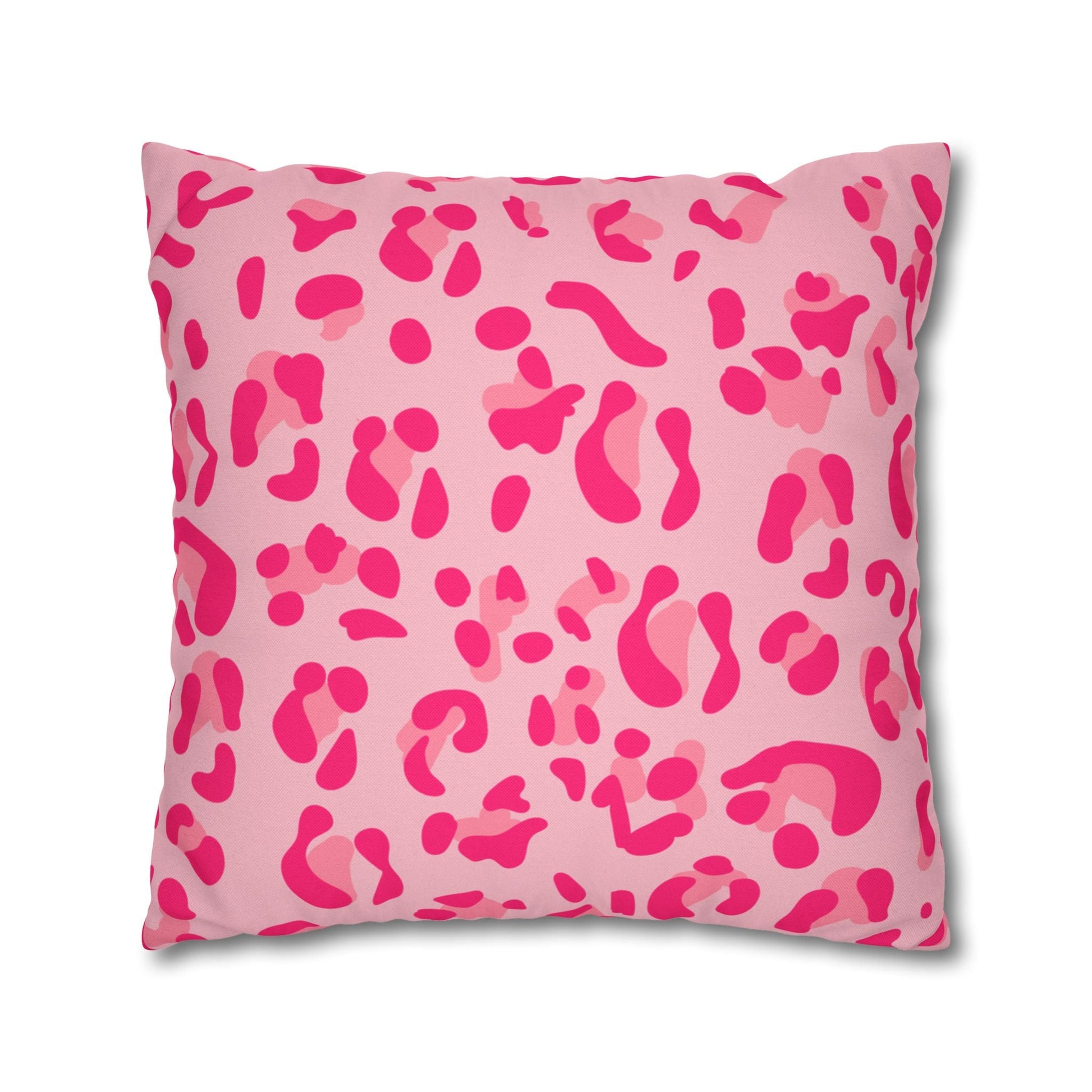 Pink Leopard Print Throw Pillow, Artsulli - Art is Long, Life is Short, Home Decor, , , , , , , 