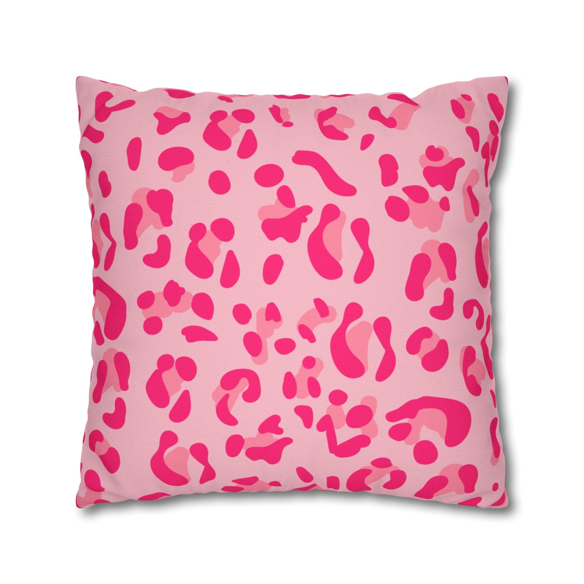 Pink Leopard Print Throw Pillow, Artsulli - Art is Long, Life is Short, Home Decor, , , , , , , 