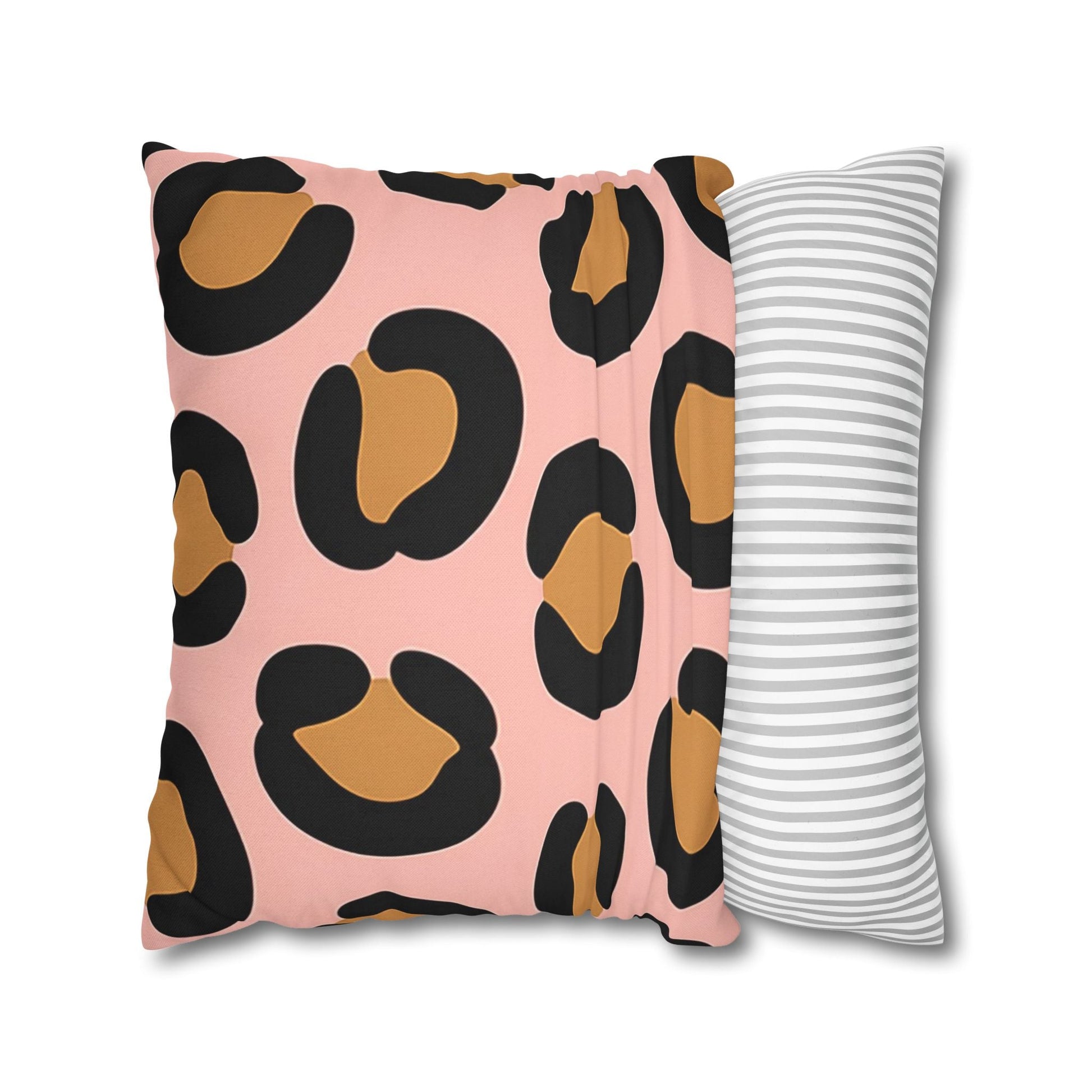Pink Leopard Print Throw Pillow, Artsulli - Art is Long, Life is Short, Home Decor, , , , , , , 