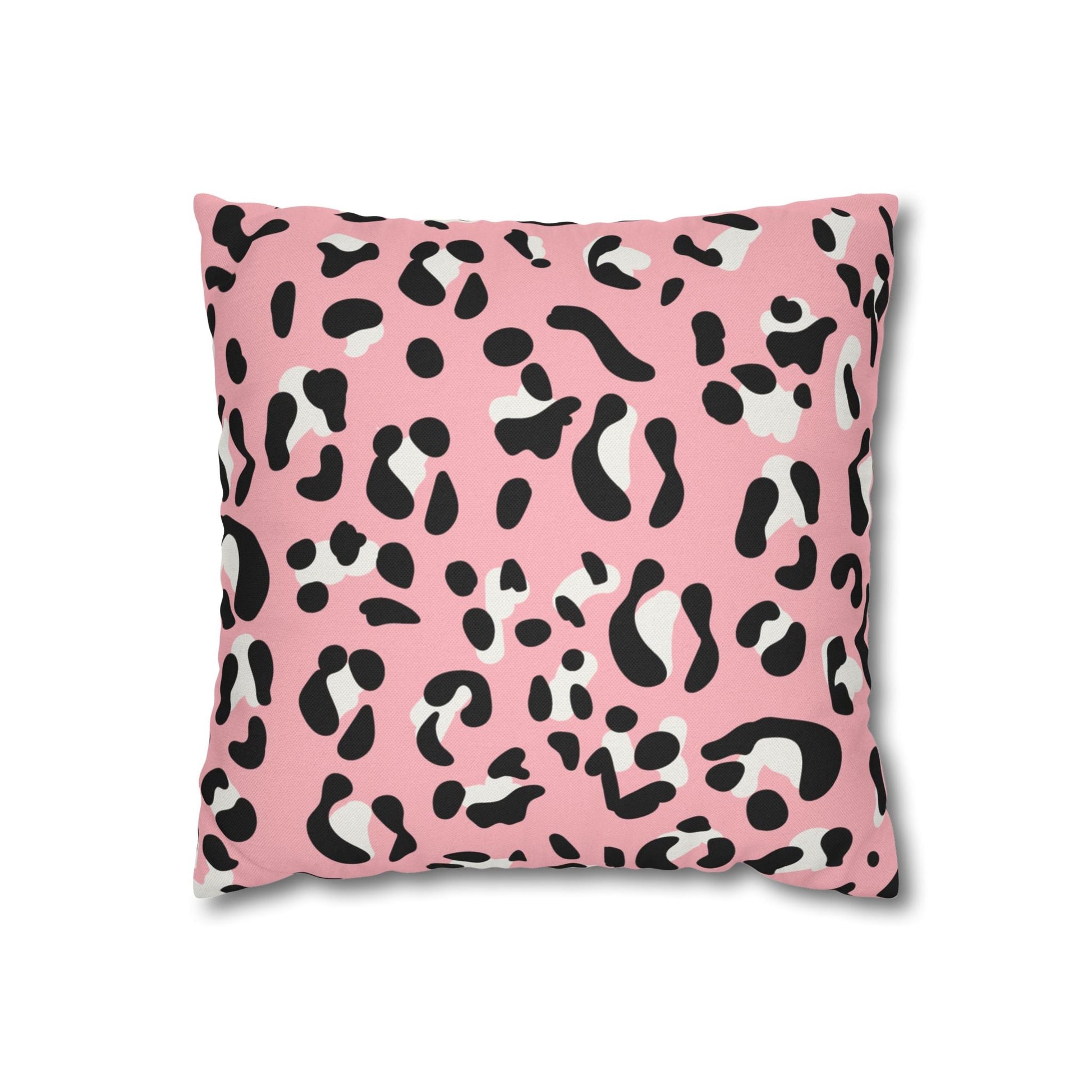Pink Leopard Print Throw Pillow, Artsulli - Art is Long, Life is Short, Home Decor, Size, 14" × 14", , , , , 31531897999020457848