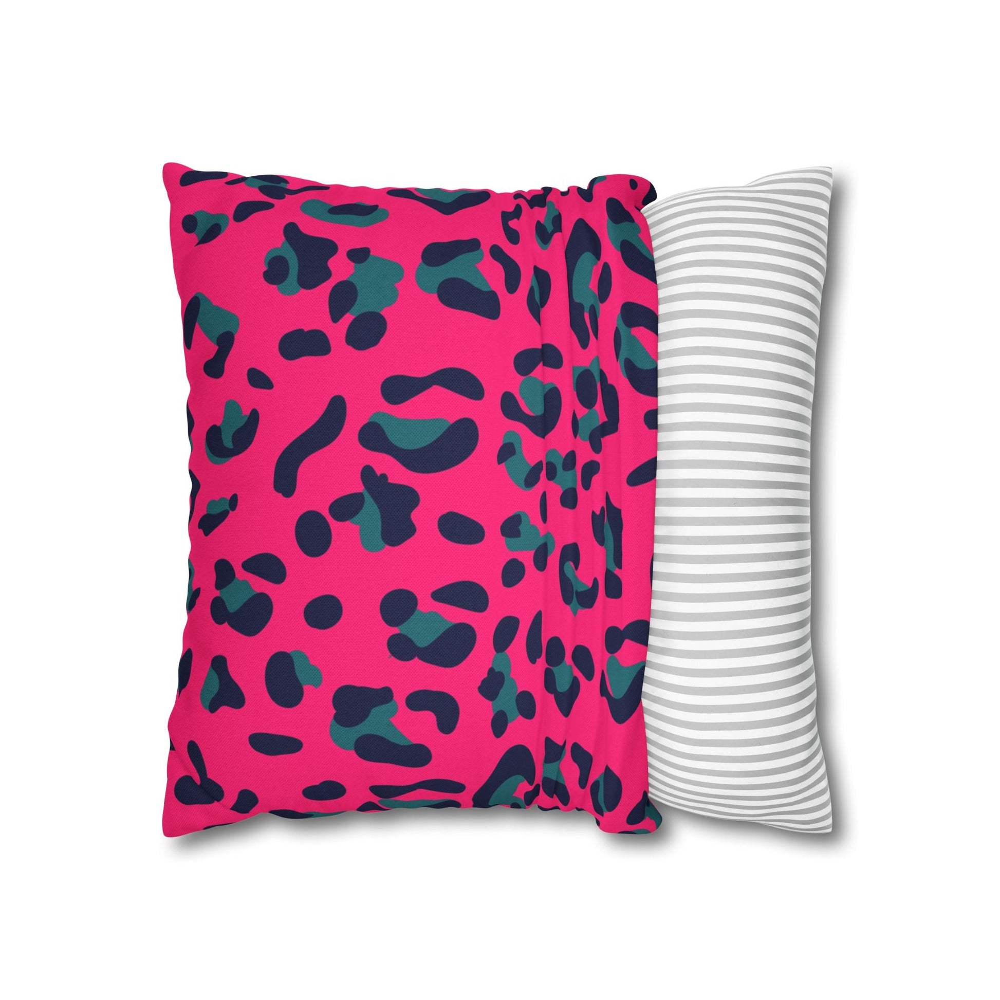 Pink Leopard Print Throw Pillow, Artsulli - Art is Long, Life is Short, Home Decor, , , , , , , 