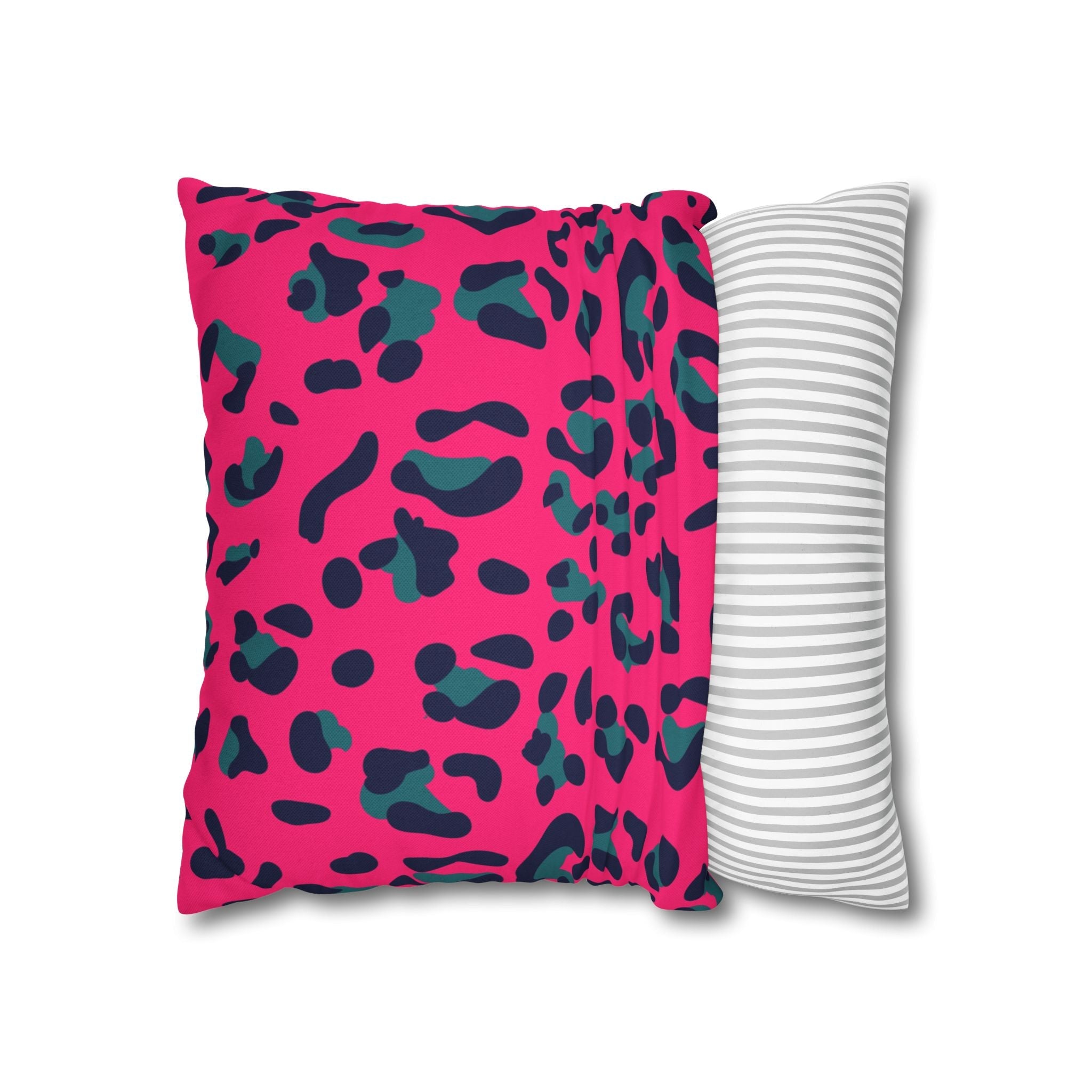 Pink Leopard Print Throw Pillow, Artsulli - Art is Long, Life is Short, Home Decor, , , , , , , 