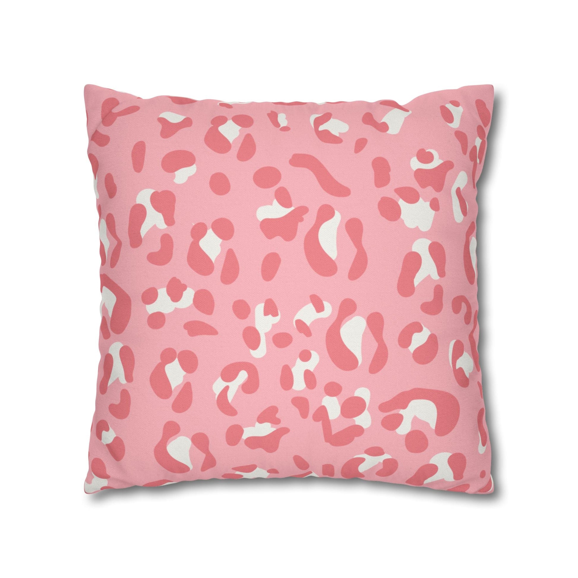 Pink Leopard Print Throw Pillow, Artsulli - Art is Long, Life is Short, Home Decor, , , , , , , 
