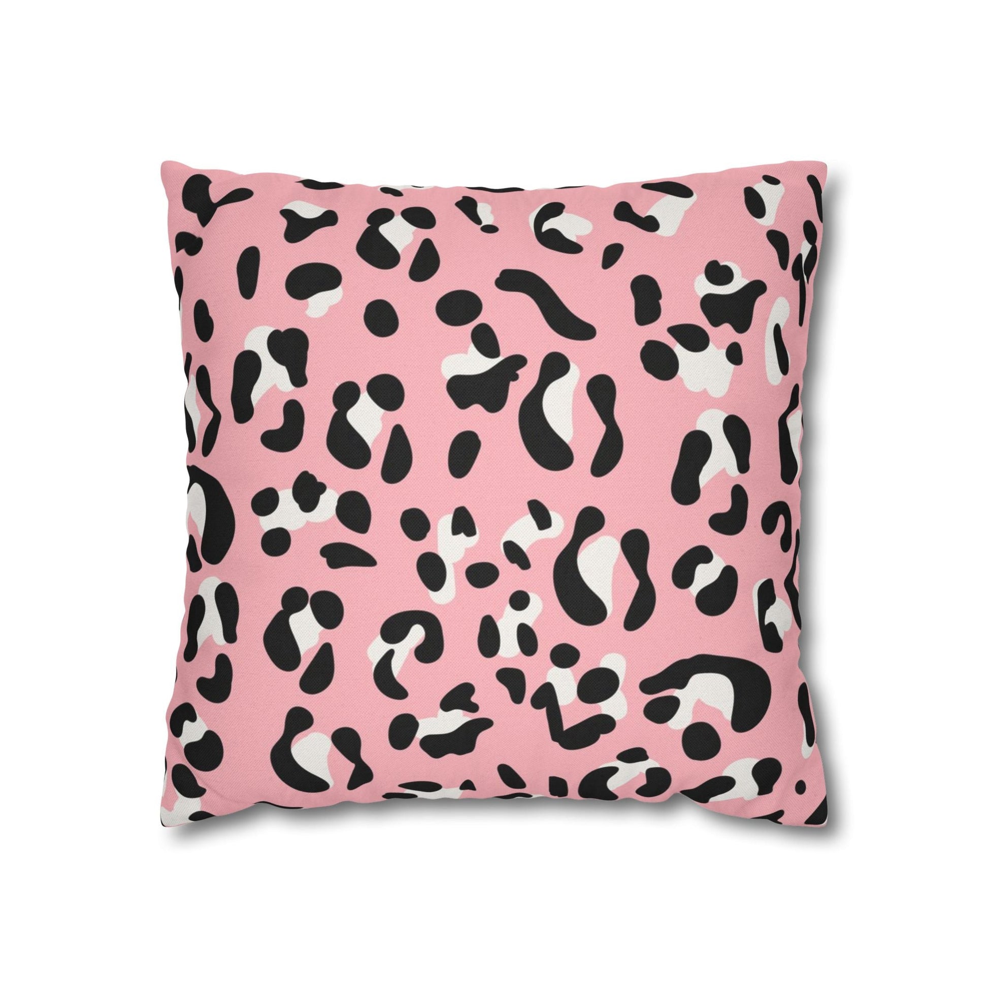 Pink Leopard Print Throw Pillow, Artsulli - Art is Long, Life is Short, Home Decor, Size, 16" × 16", , , , , 71778553834101668769