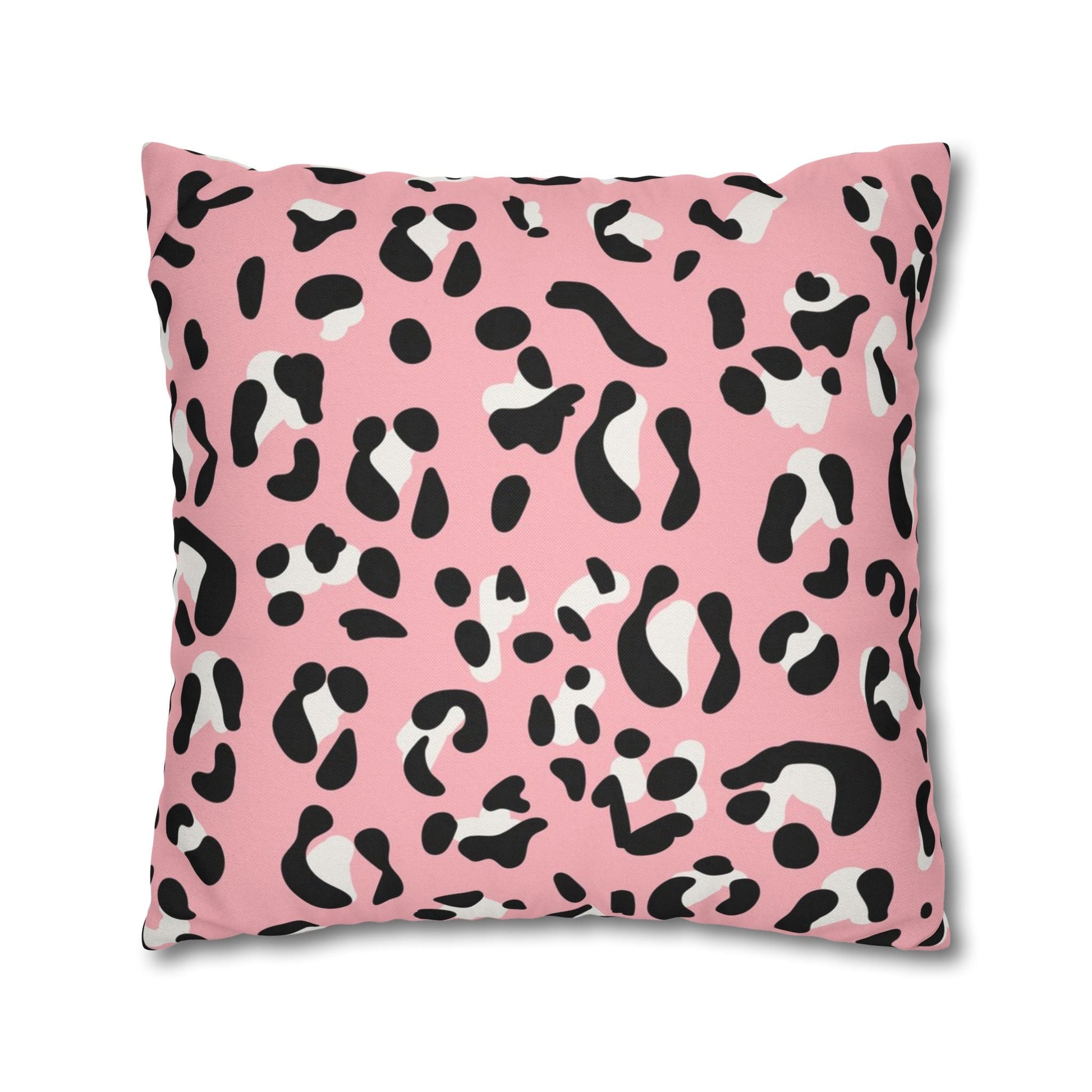 Pink Leopard Print Throw Pillow, Artsulli - Art is Long, Life is Short, Home Decor, , , , , , , 