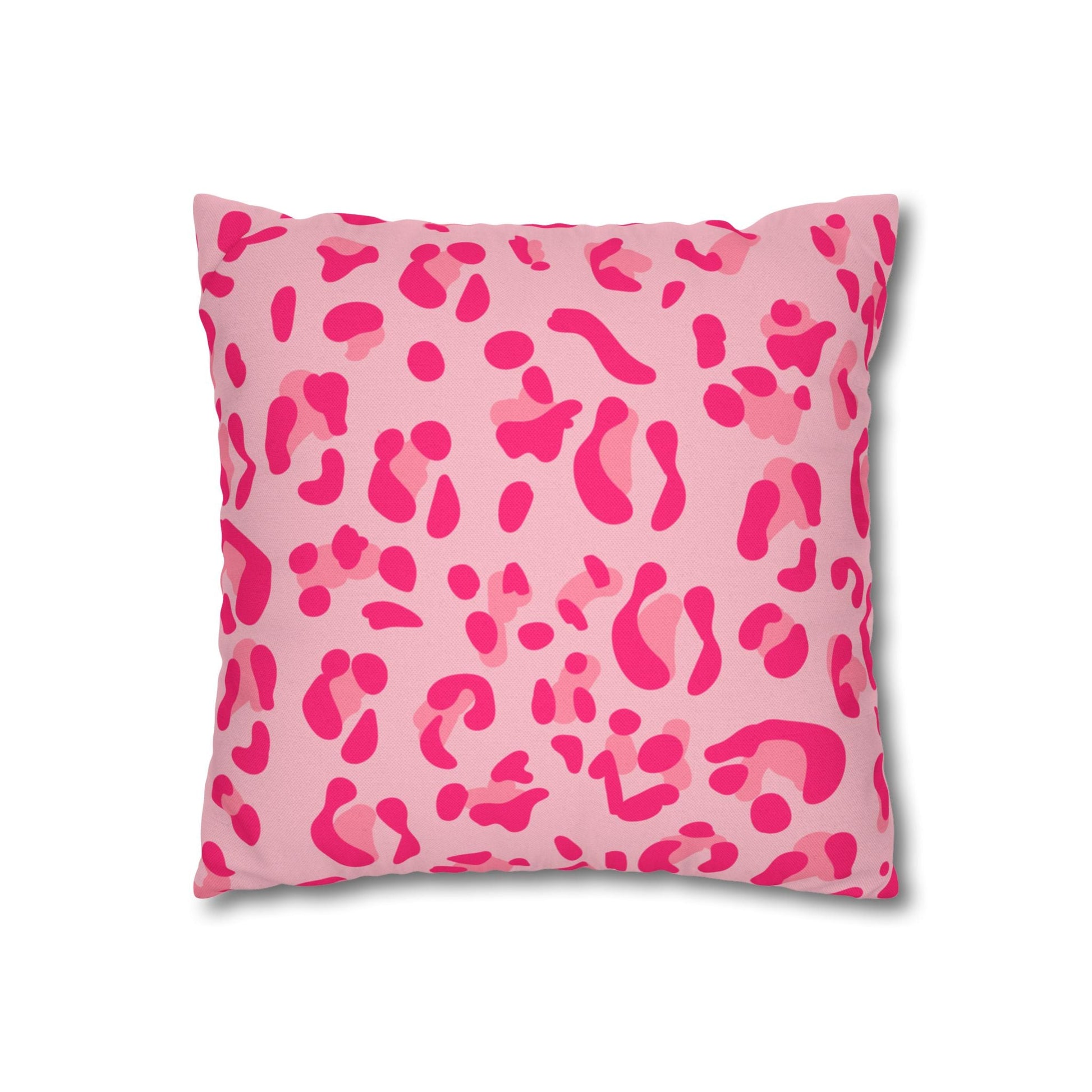 Pink Leopard Print Throw Pillow, Artsulli - Art is Long, Life is Short, Home Decor, , , , , , , 