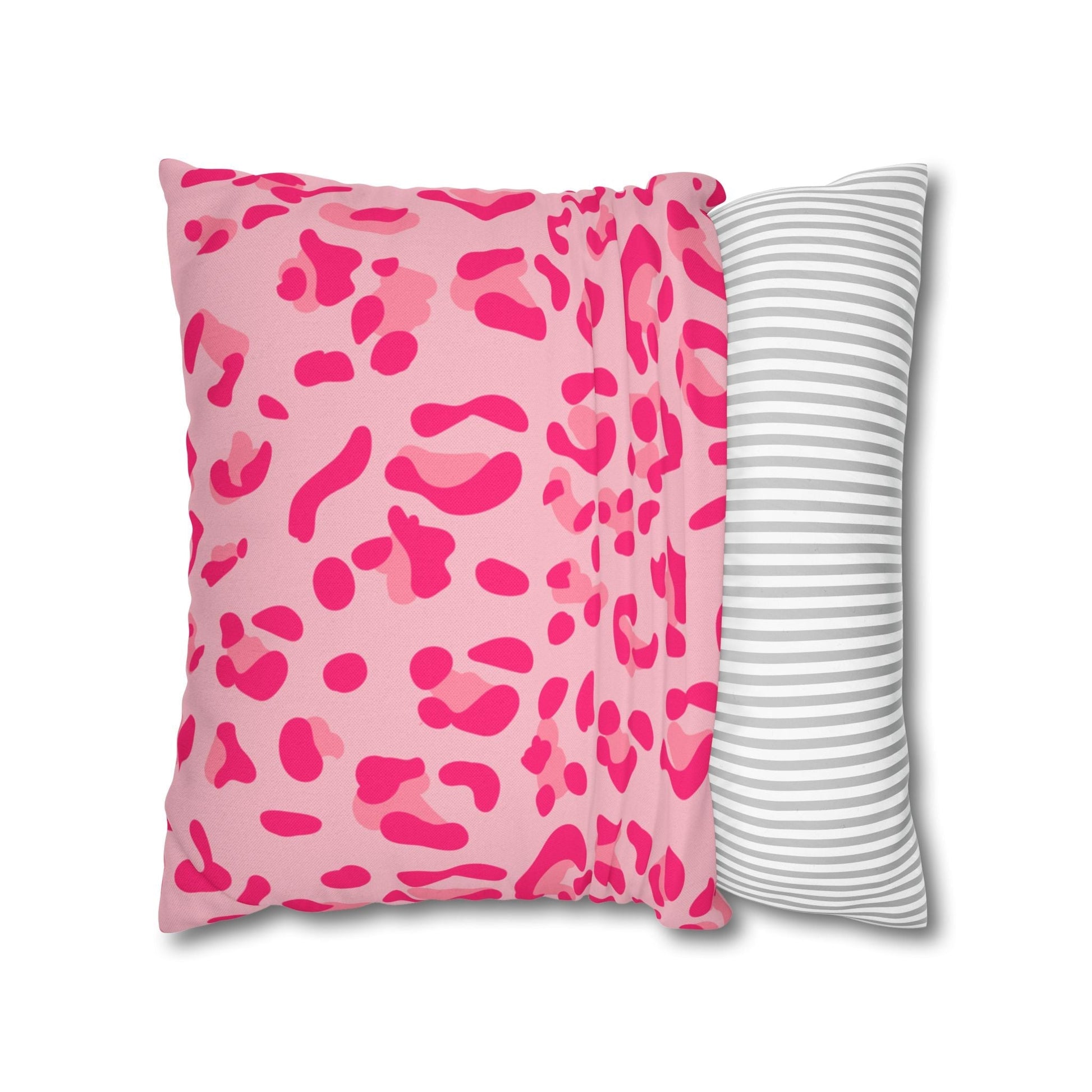 Pink Leopard Print Throw Pillow, Artsulli - Art is Long, Life is Short, Home Decor, , , , , , , 