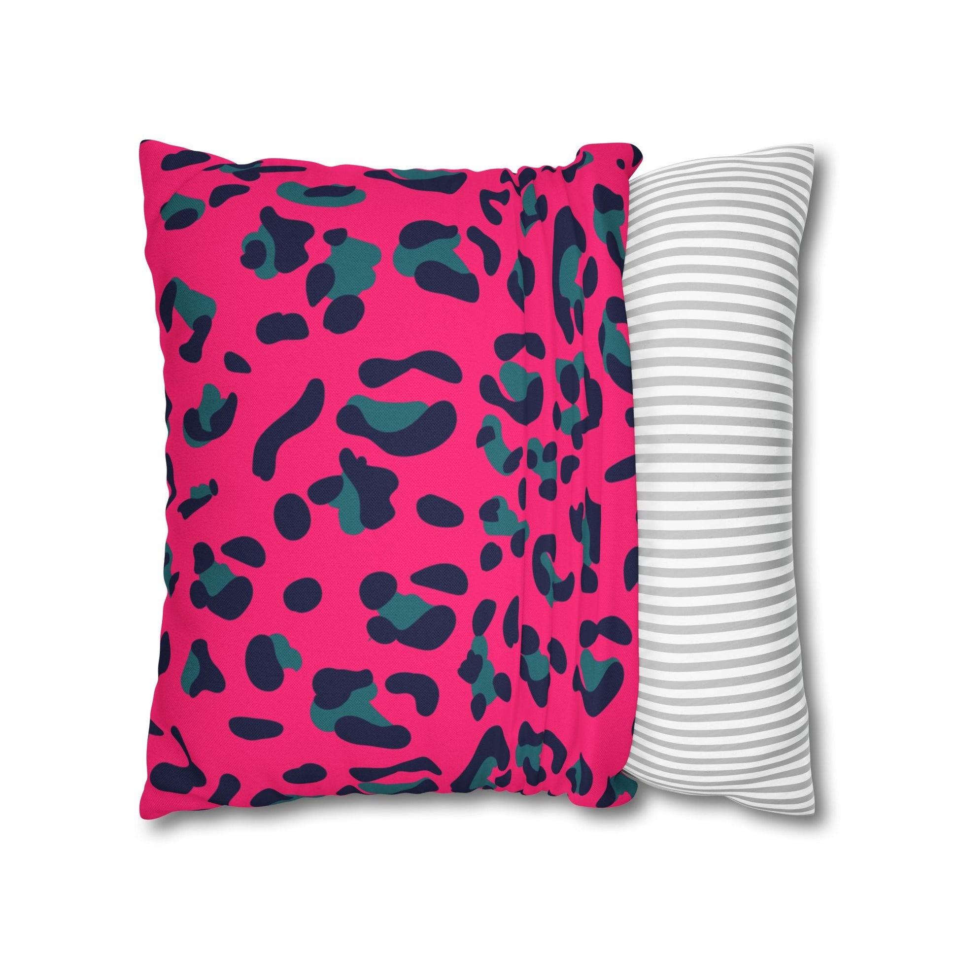 Pink Leopard Print Throw Pillow, Artsulli - Art is Long, Life is Short, Home Decor, , , , , , , 