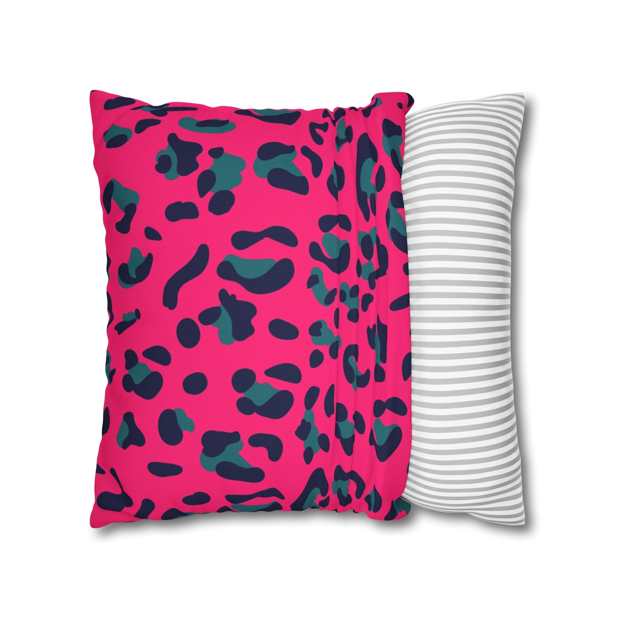 Pink Leopard Print Throw Pillow, Artsulli - Art is Long, Life is Short, Home Decor, , , , , , , 