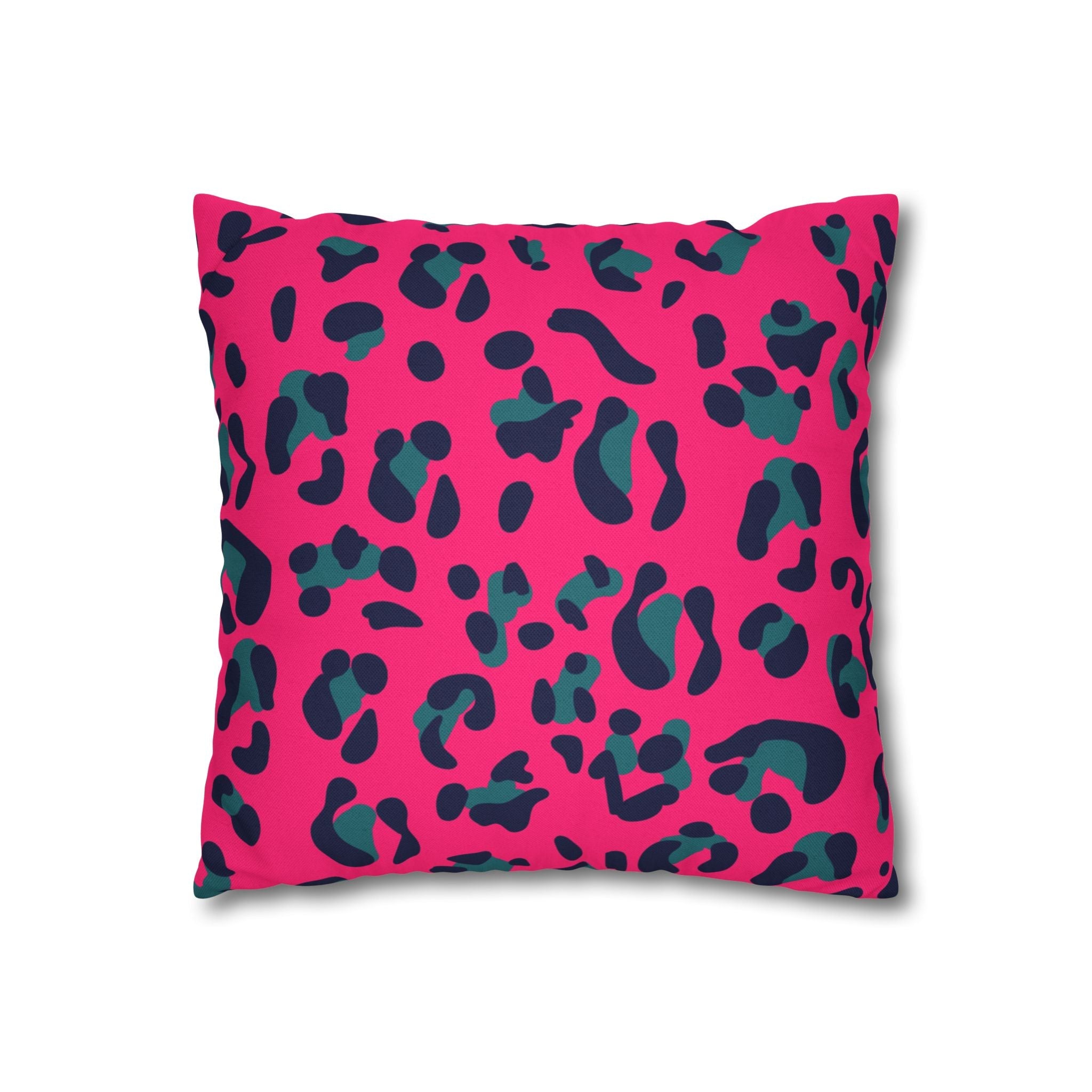 Pink Leopard Print Throw Pillow, Artsulli - Art is Long, Life is Short, Home Decor, , , , , , , 