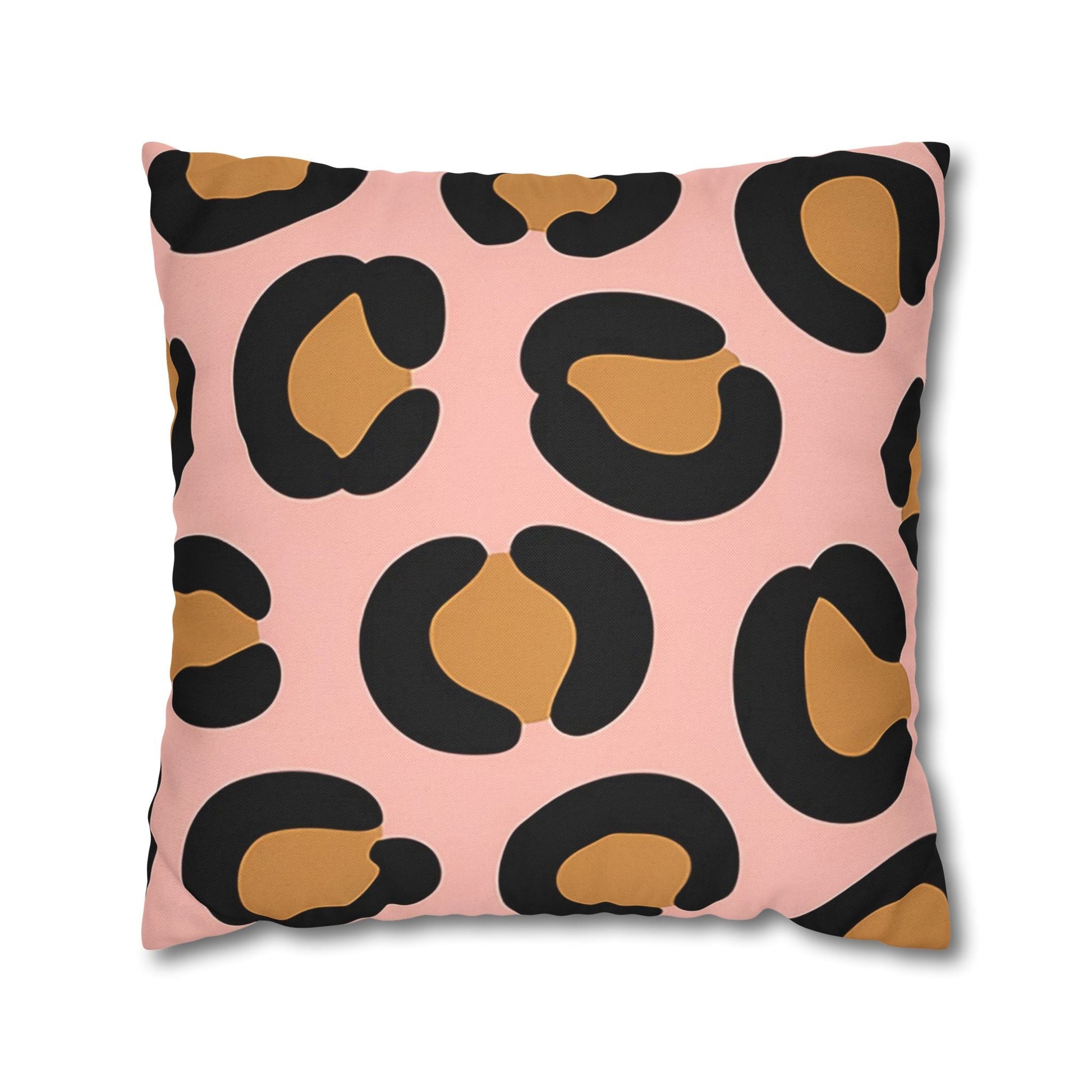 Pink Leopard Print Throw Pillow, Artsulli - Art is Long, Life is Short, Home Decor, Size, 20" × 20", , , , , 25852550019752459715