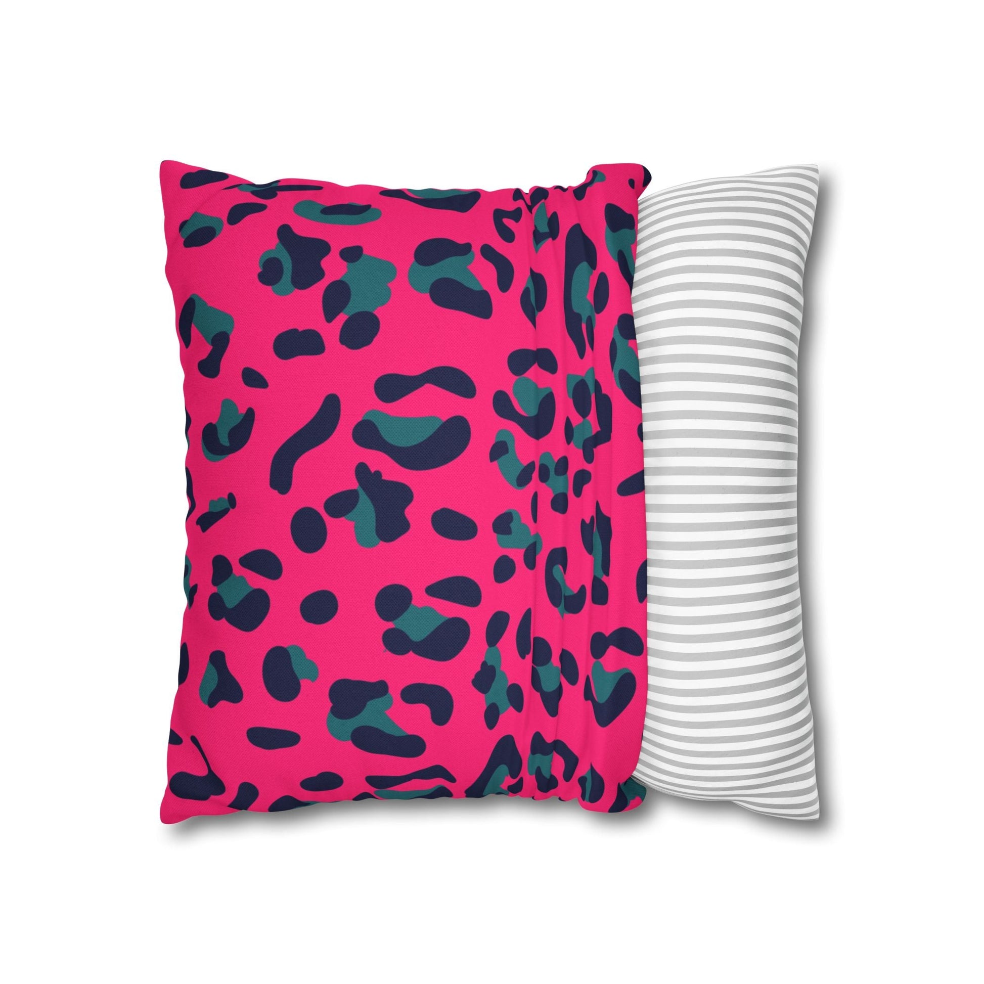 Pink Leopard Print Throw Pillow, Artsulli - Art is Long, Life is Short, Home Decor, , , , , , , 