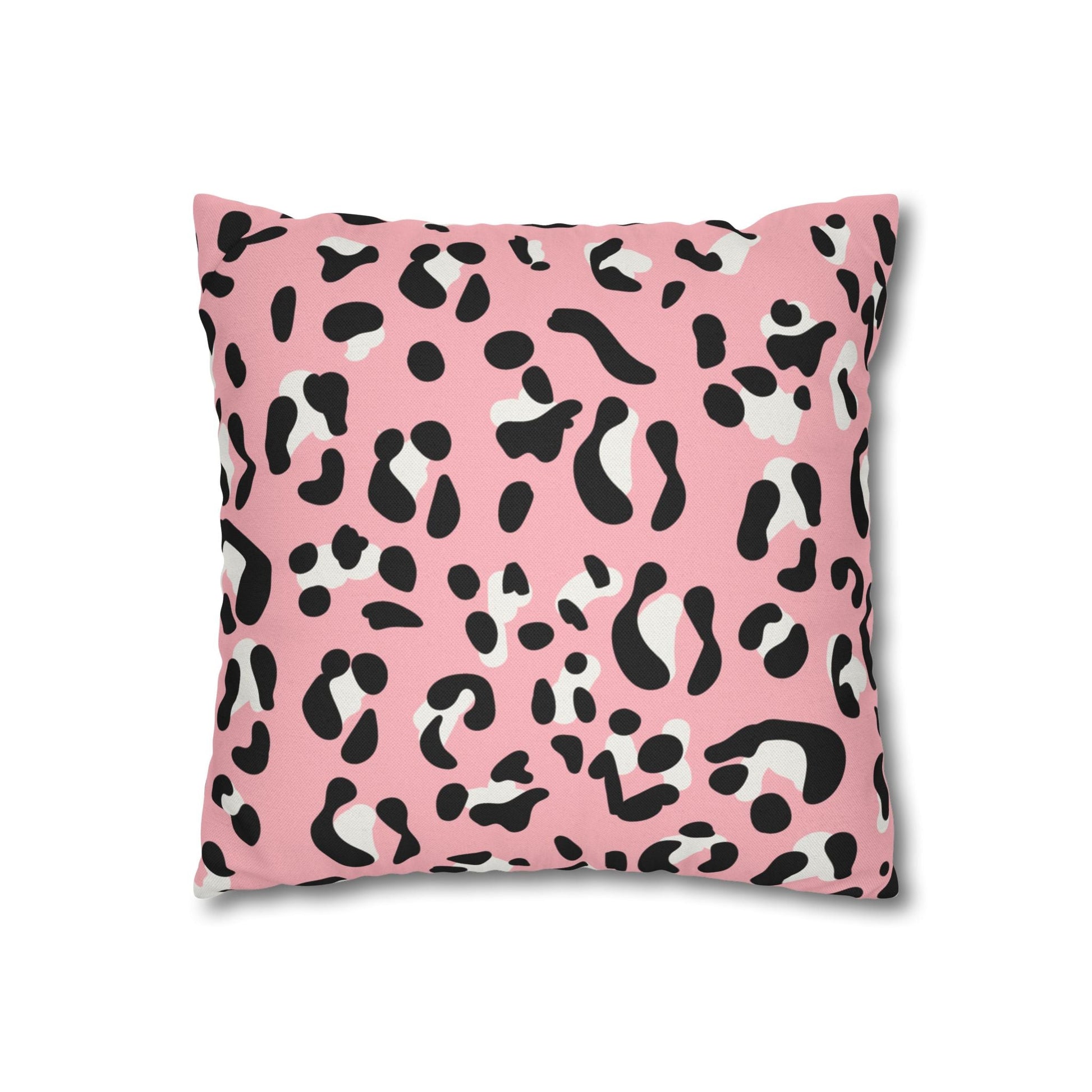 Pink Leopard Print Throw Pillow, Artsulli - Art is Long, Life is Short, Home Decor, , , , , , , 