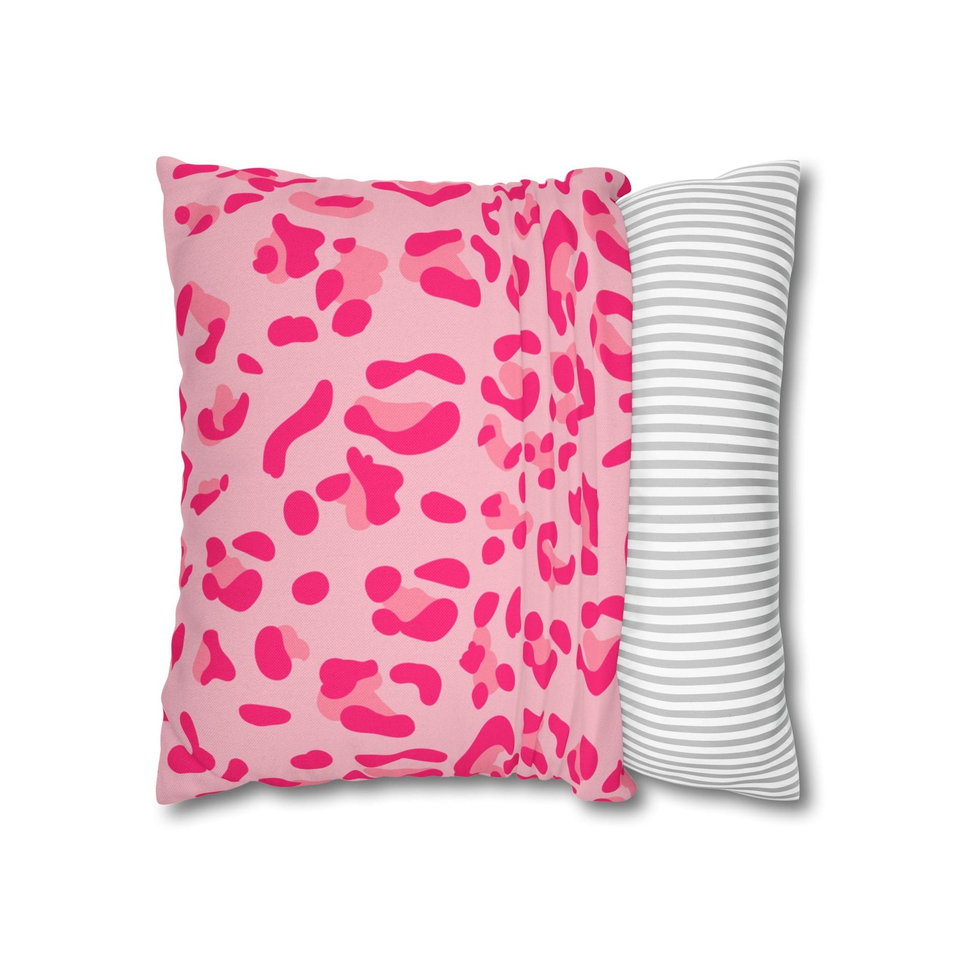 Pink Leopard Print Throw Pillow, Artsulli - Art is Long, Life is Short, Home Decor, , , , , , , 