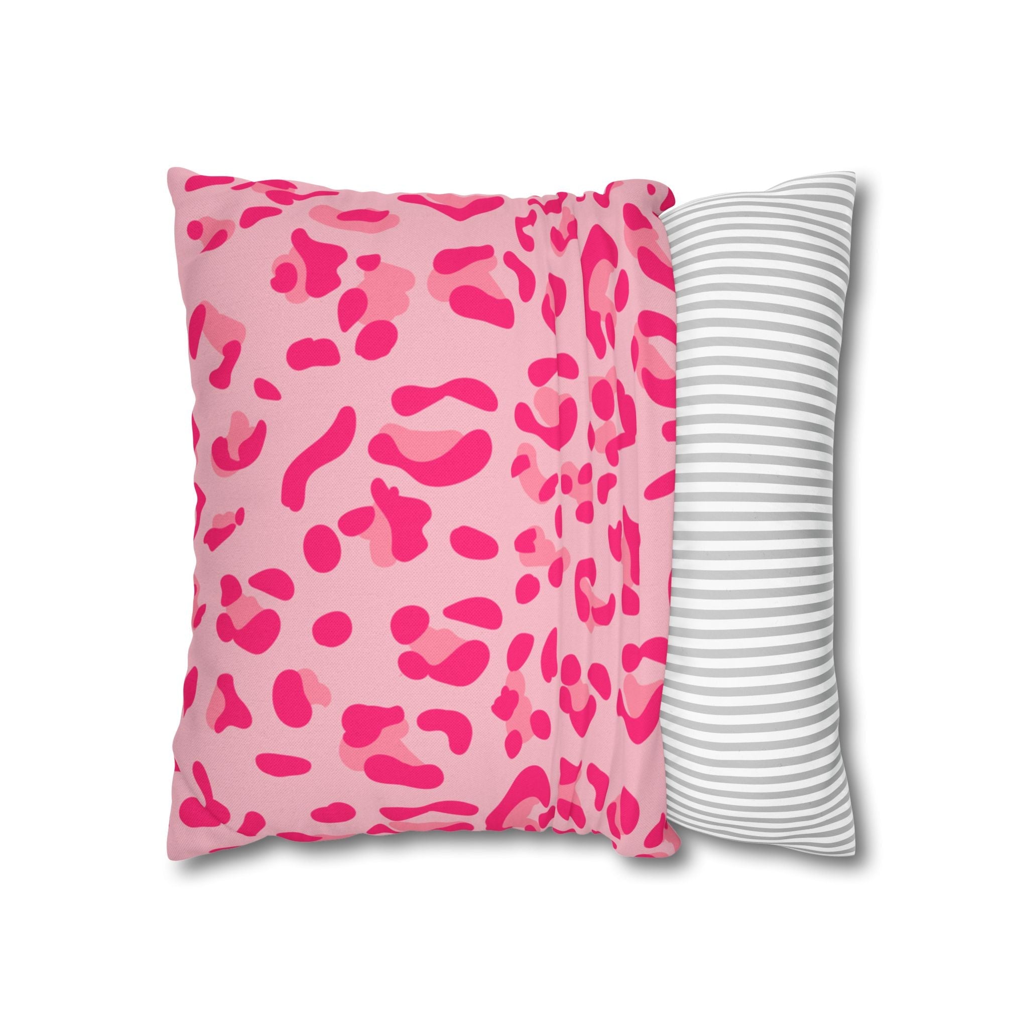 Pink Leopard Print Throw Pillow, Artsulli - Art is Long, Life is Short, Home Decor, , , , , , , 