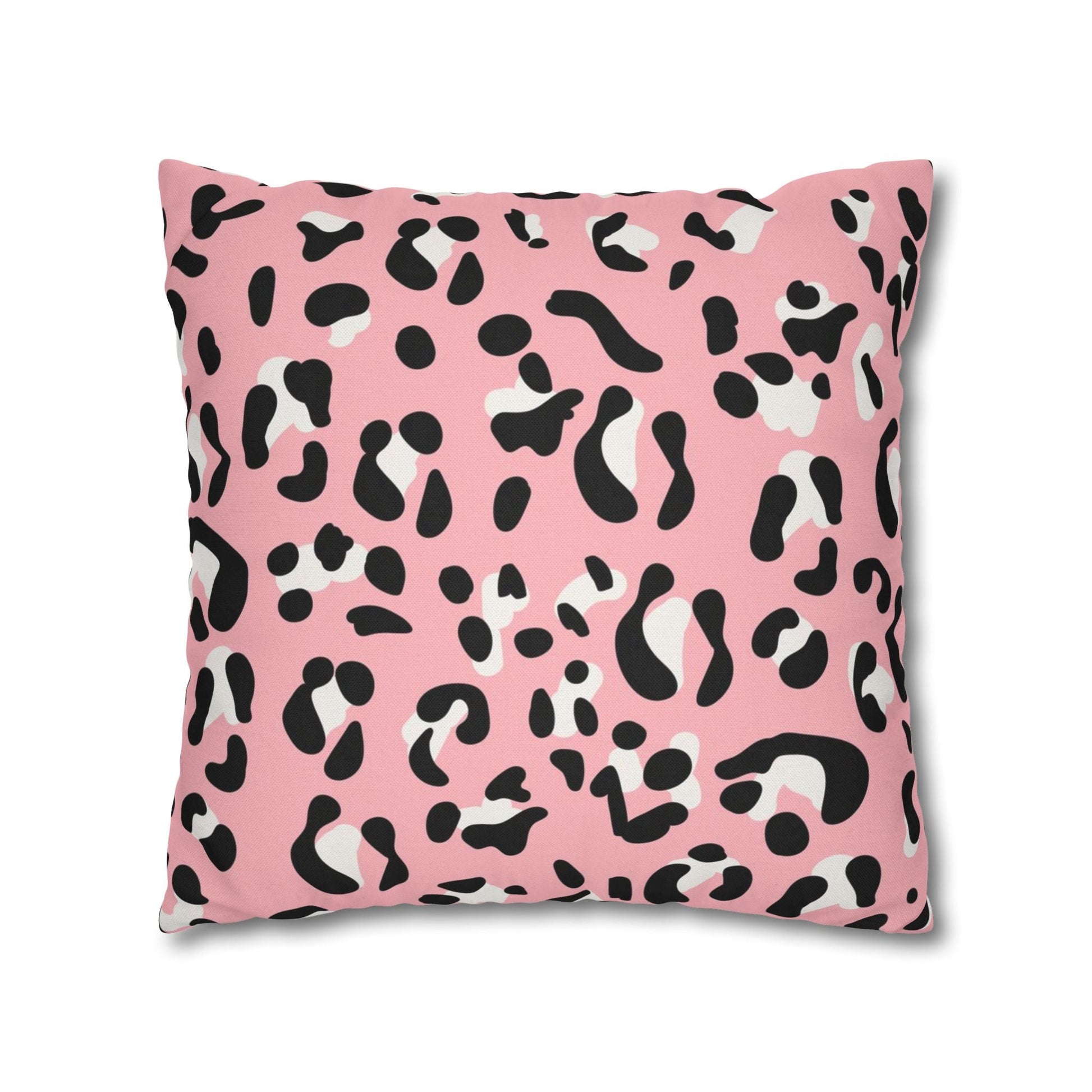 Pink Leopard Print Throw Pillow, Artsulli - Art is Long, Life is Short, Home Decor, , , , , , , 